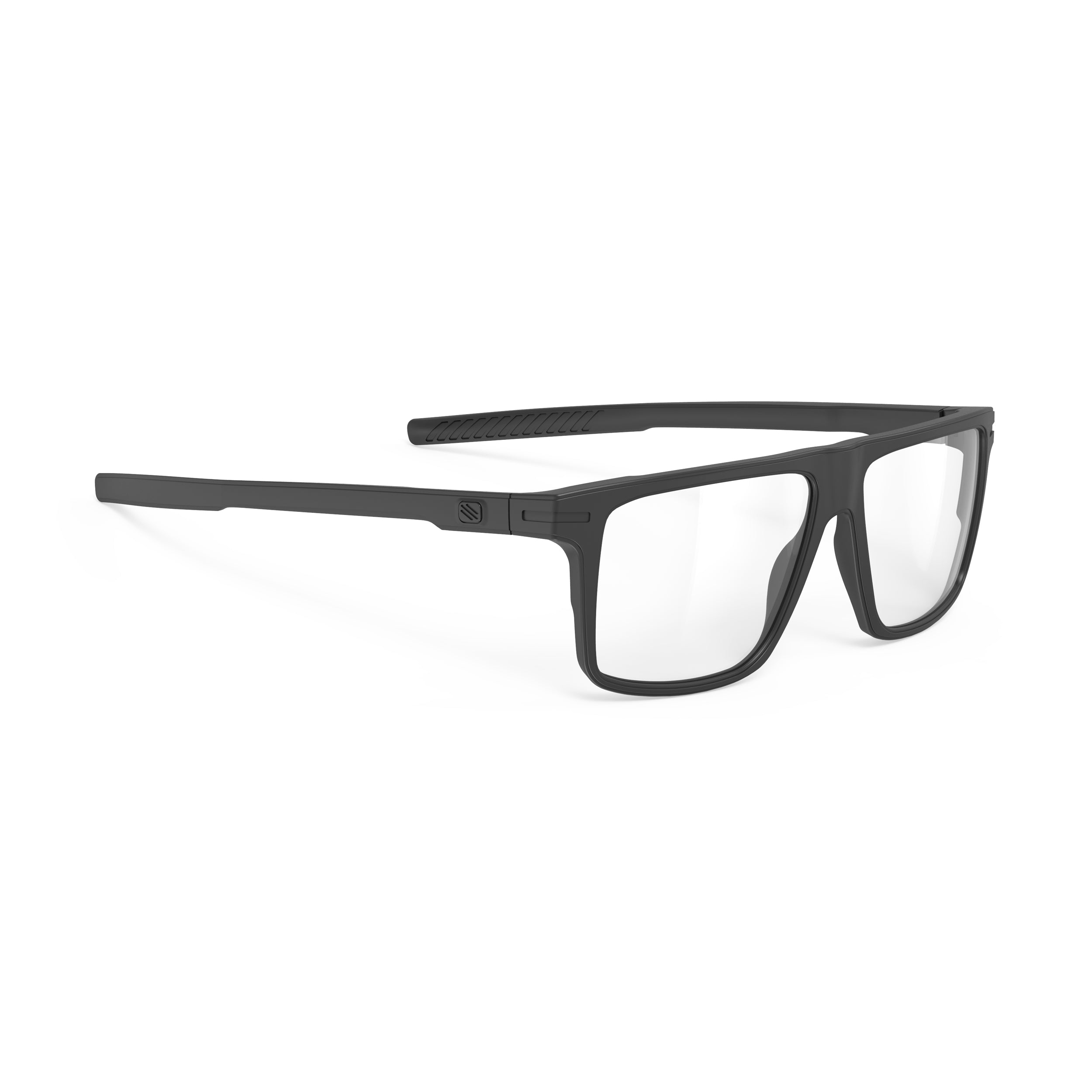 Rudy Project Stellar Black Matte prescription sports glasses – front view, alternate angle