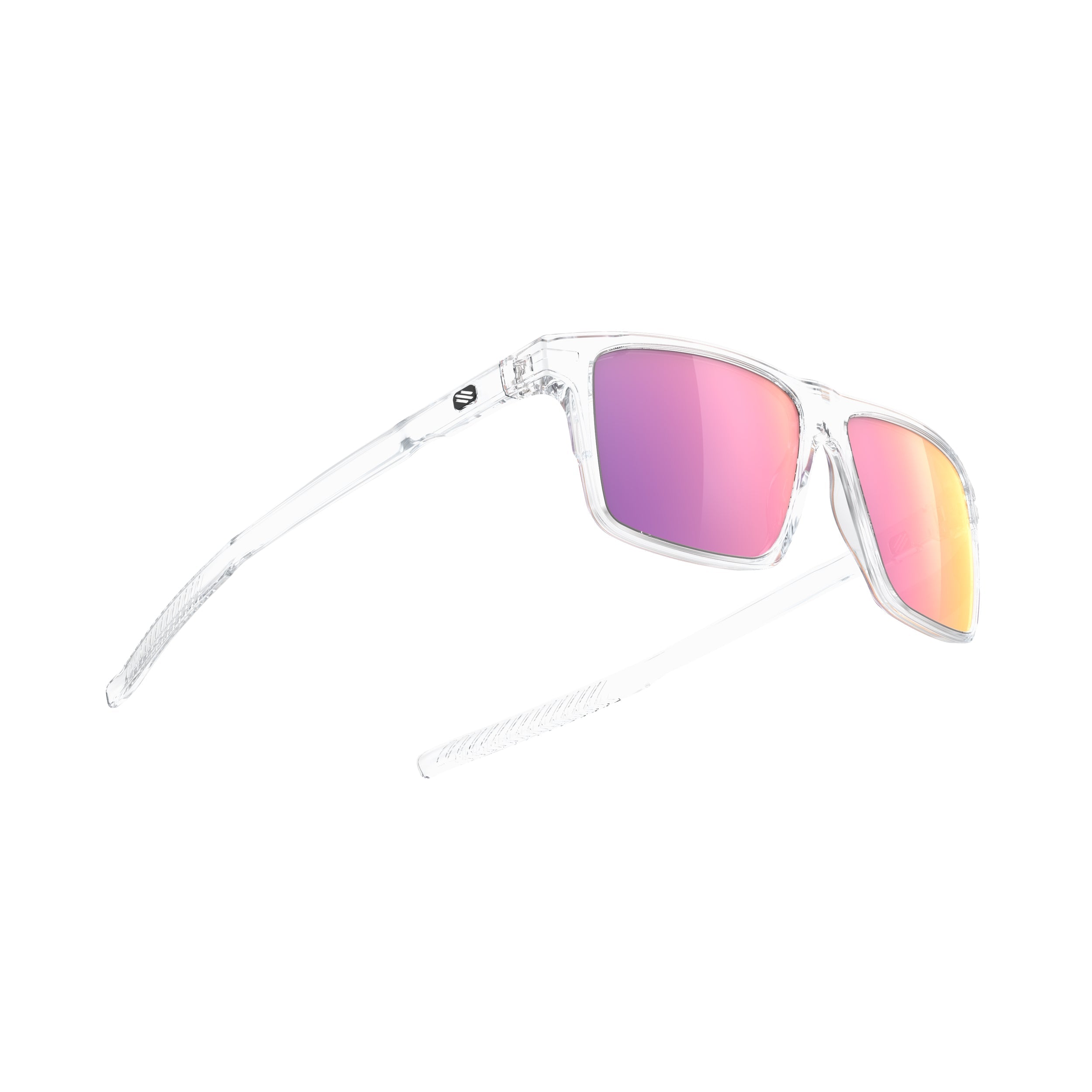 Rudy Project Stellar Crystal Gloss mirrored multilaser sunset performance sunglasses – side view