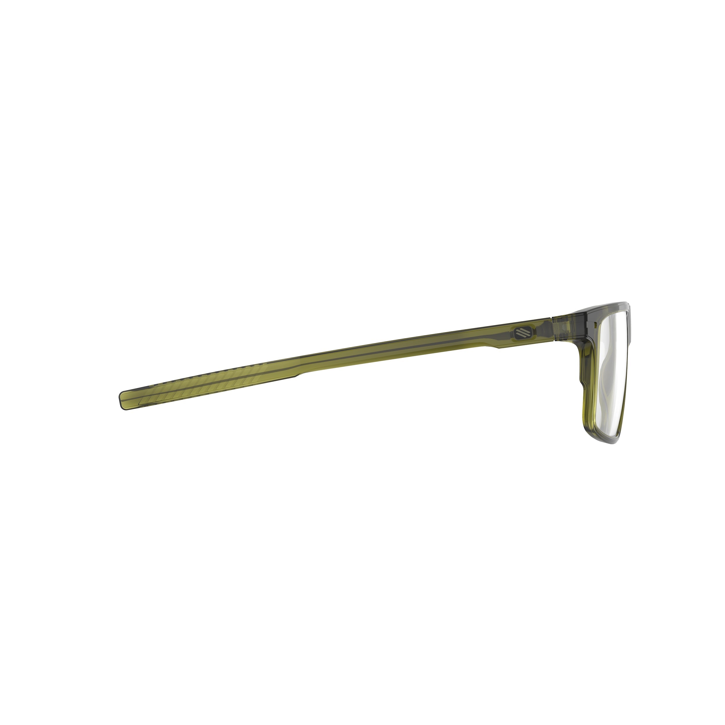 Rudy Project Stellar Crystal Olive Gloss prescription sports glasses – side view, opposite side