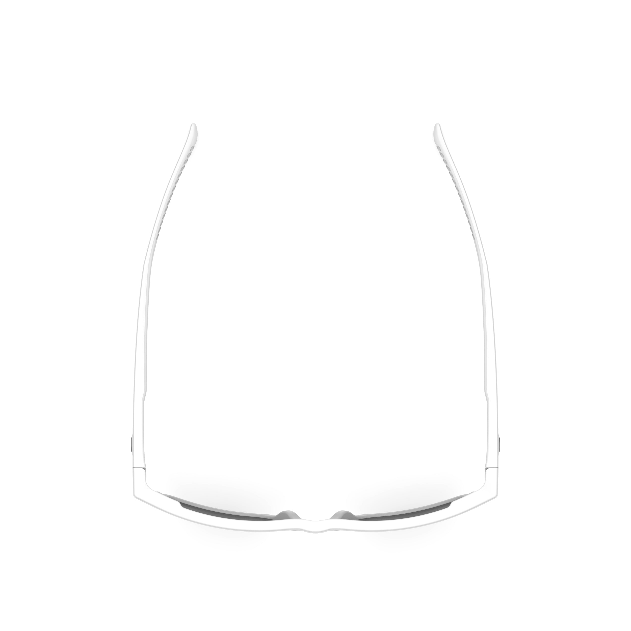 Rudy Project Stellar White Matte mirrored smoke black performance sunglasses – top view