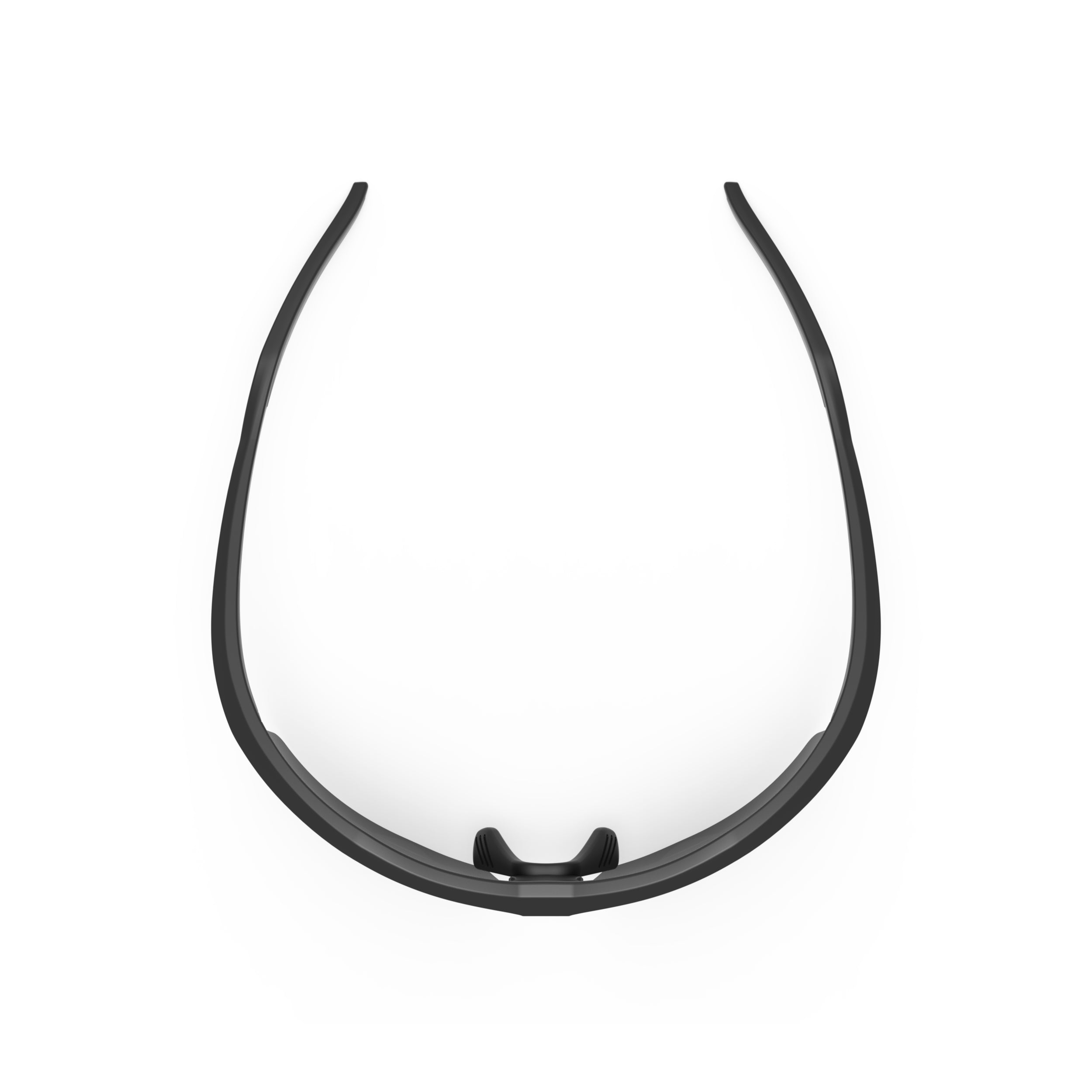 Rudy Project Sydus Black Matte mirrored smoke black performance sunglasses – top view