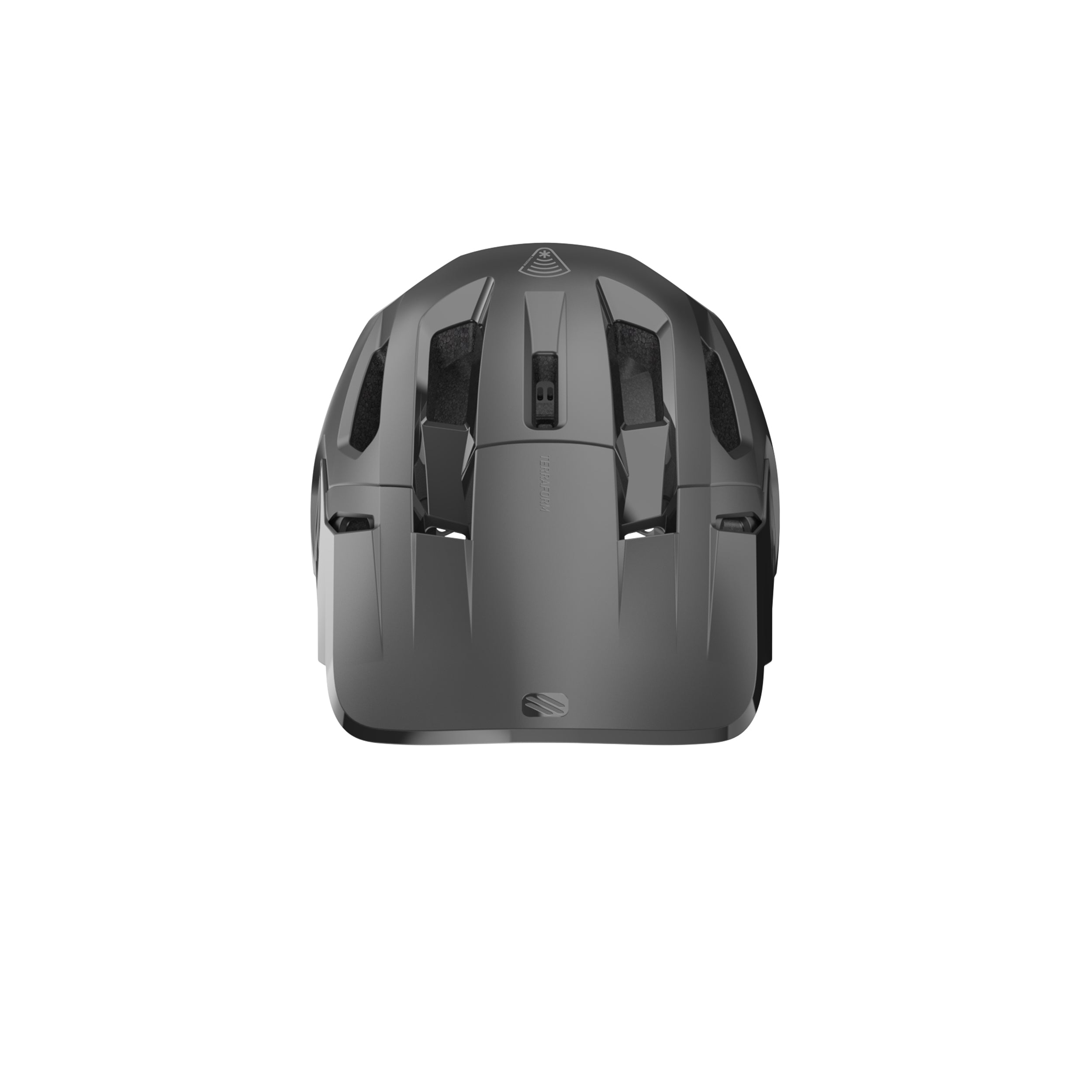 Rudy Project Terraform Black Matte cycling helmet – front view, alternate angle