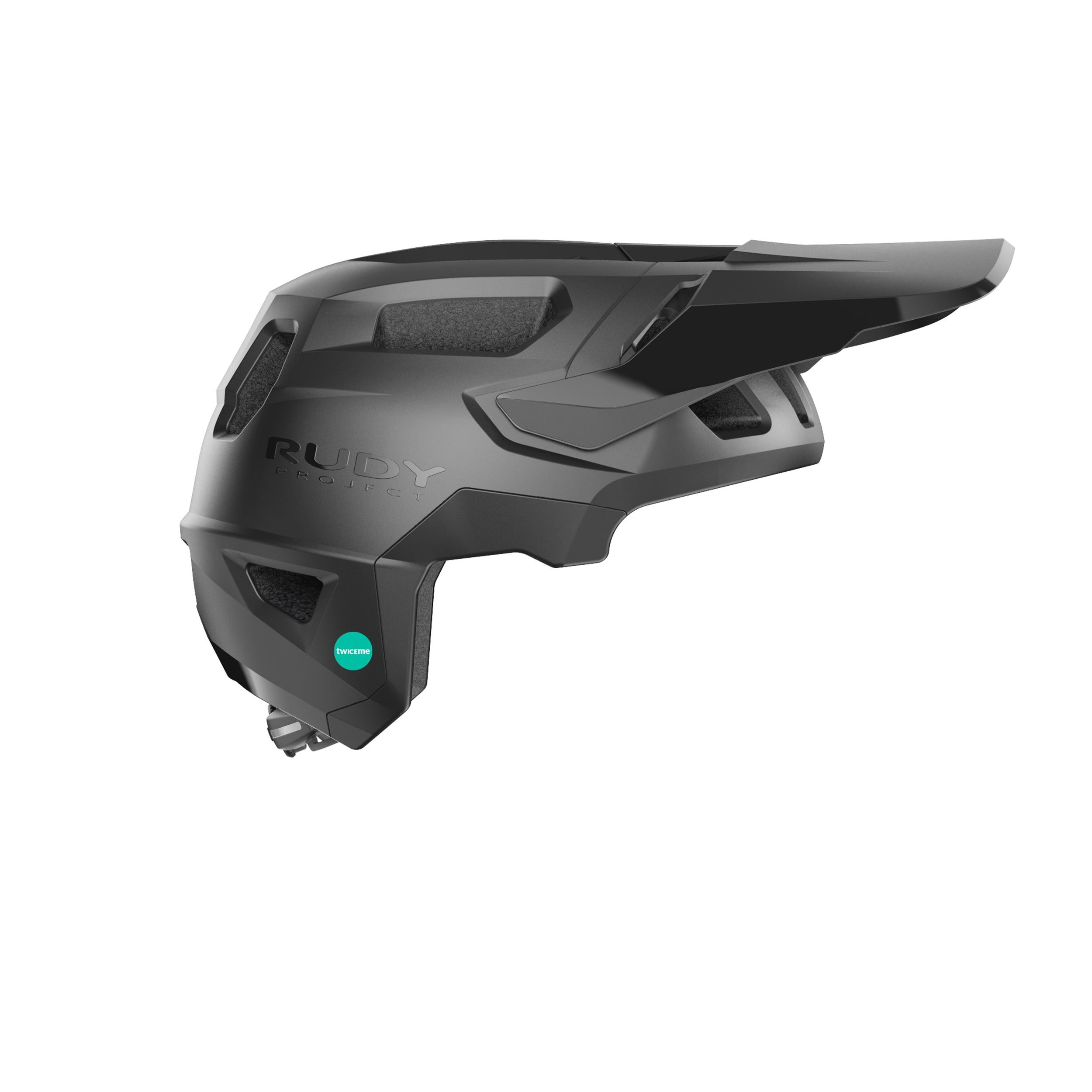 Rudy Project Terraform Black Matte cycling helmet – side view, opposite side