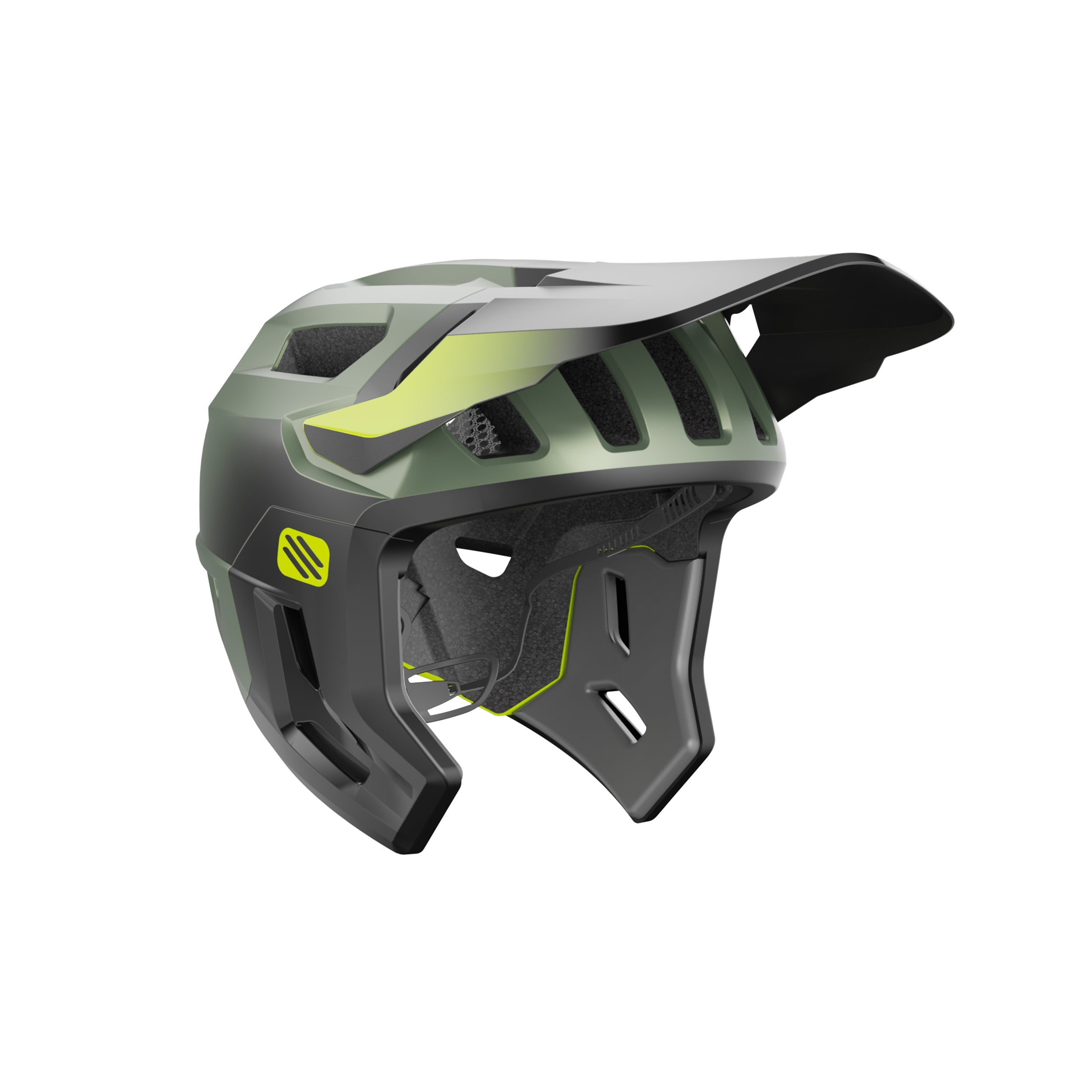 Rudy Project Terraform Pro Metal Olive Matte cycling helmet – front view