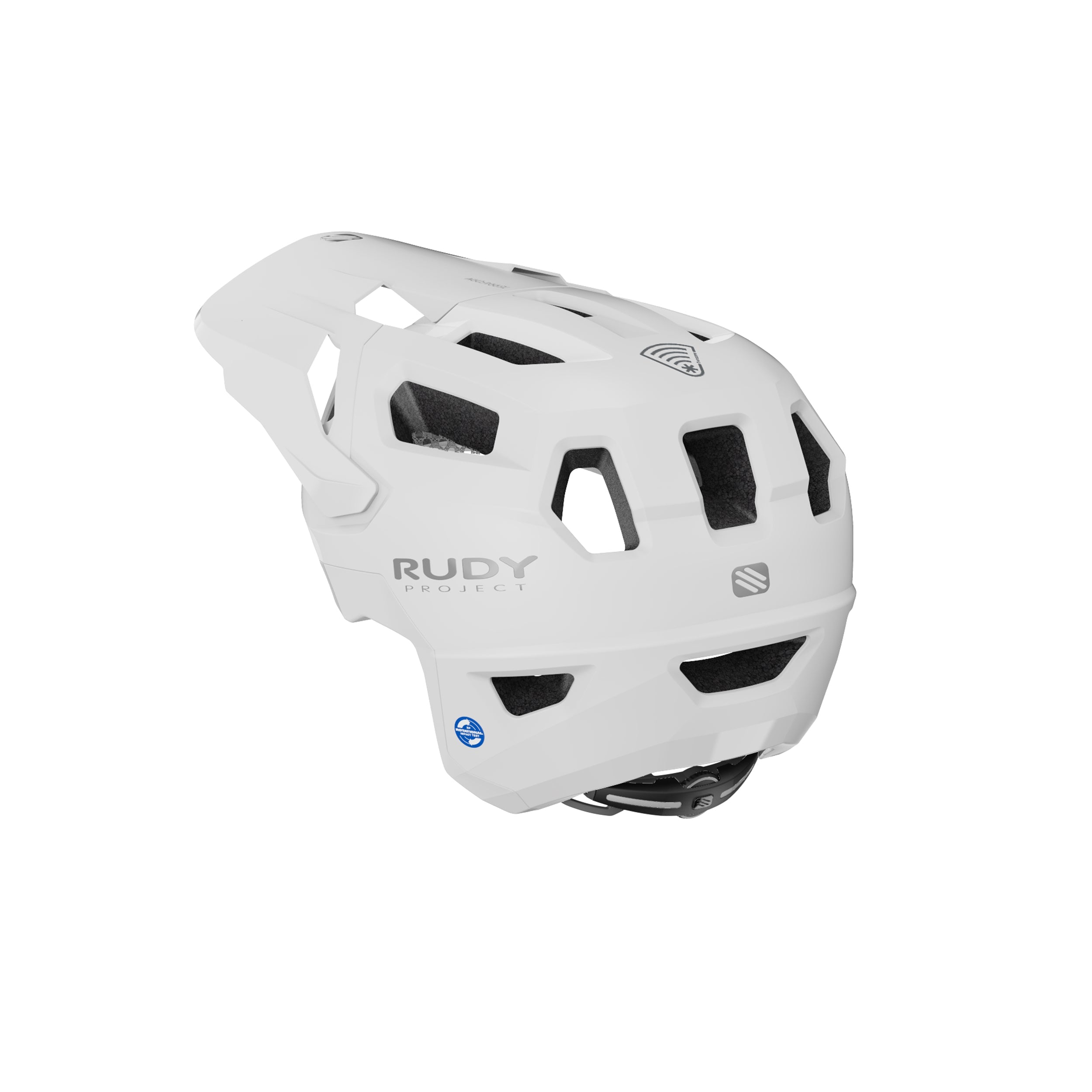 Rudy Project Terraform White Matte cycling helmet – rear view