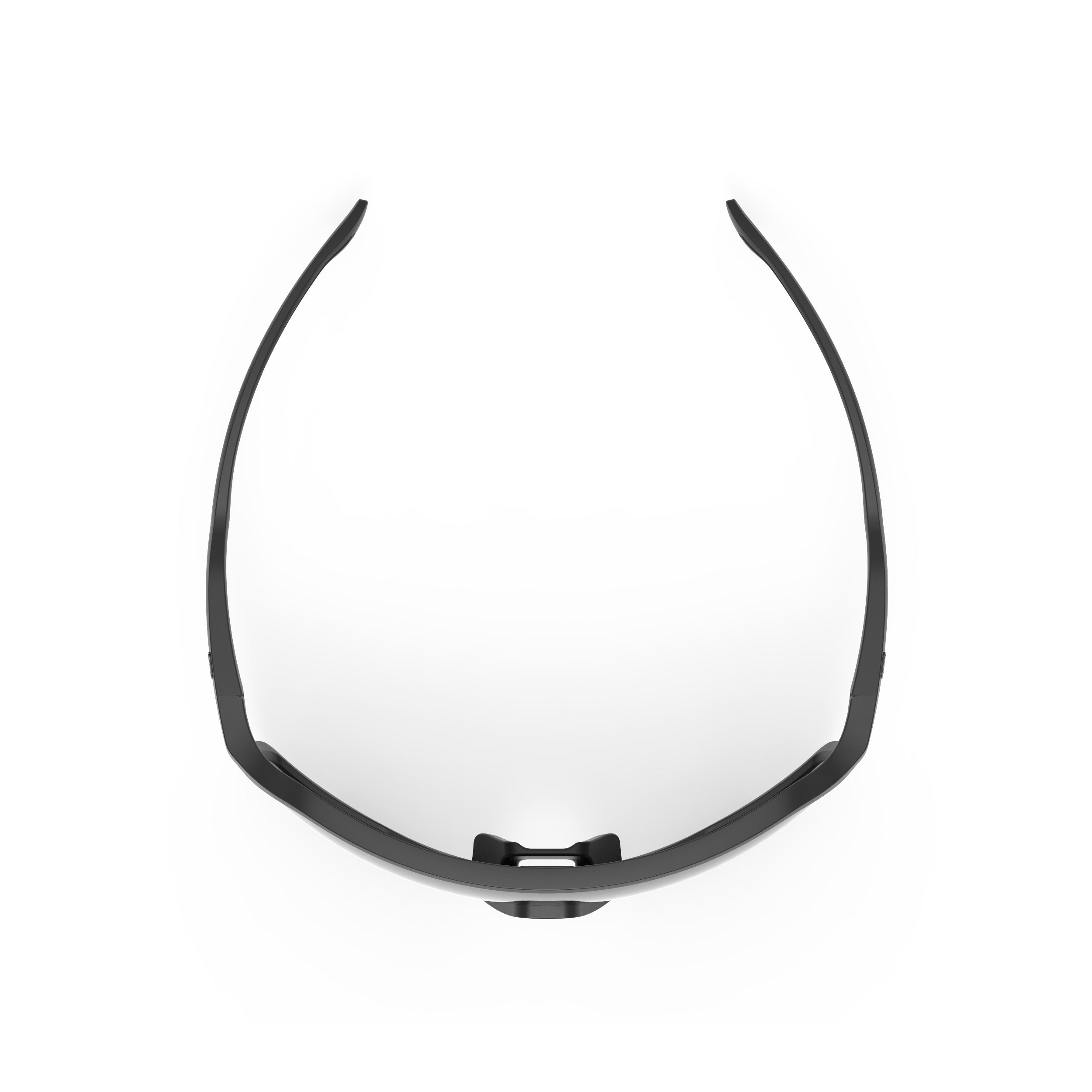 Rudy Project Thunder Black Matte mirrored smoke black performance sunglasses – top view