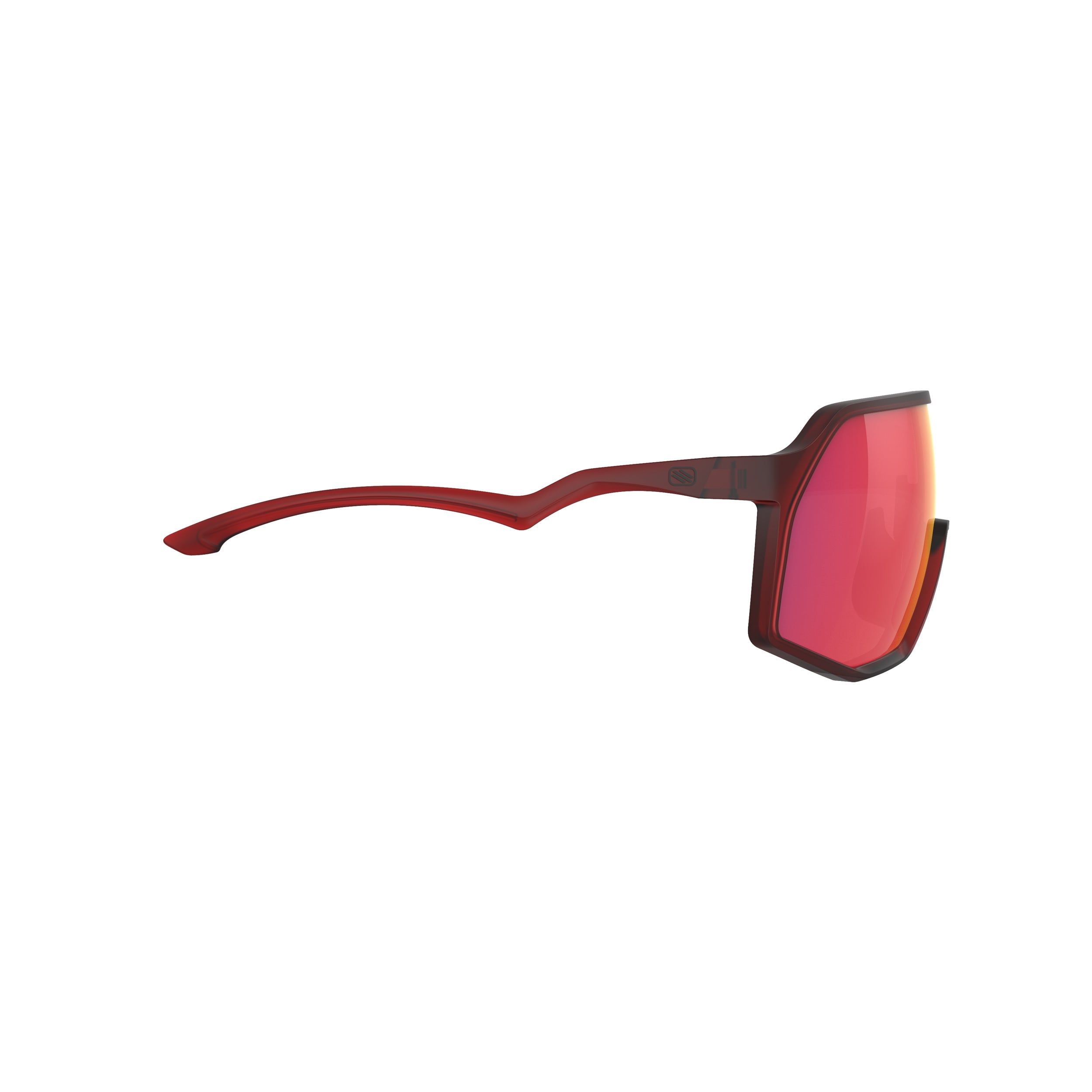 Rudy Project Thunder Frozen Bordeaux mirrored multilaser red hdr performance sunglasses – side view, opposite side