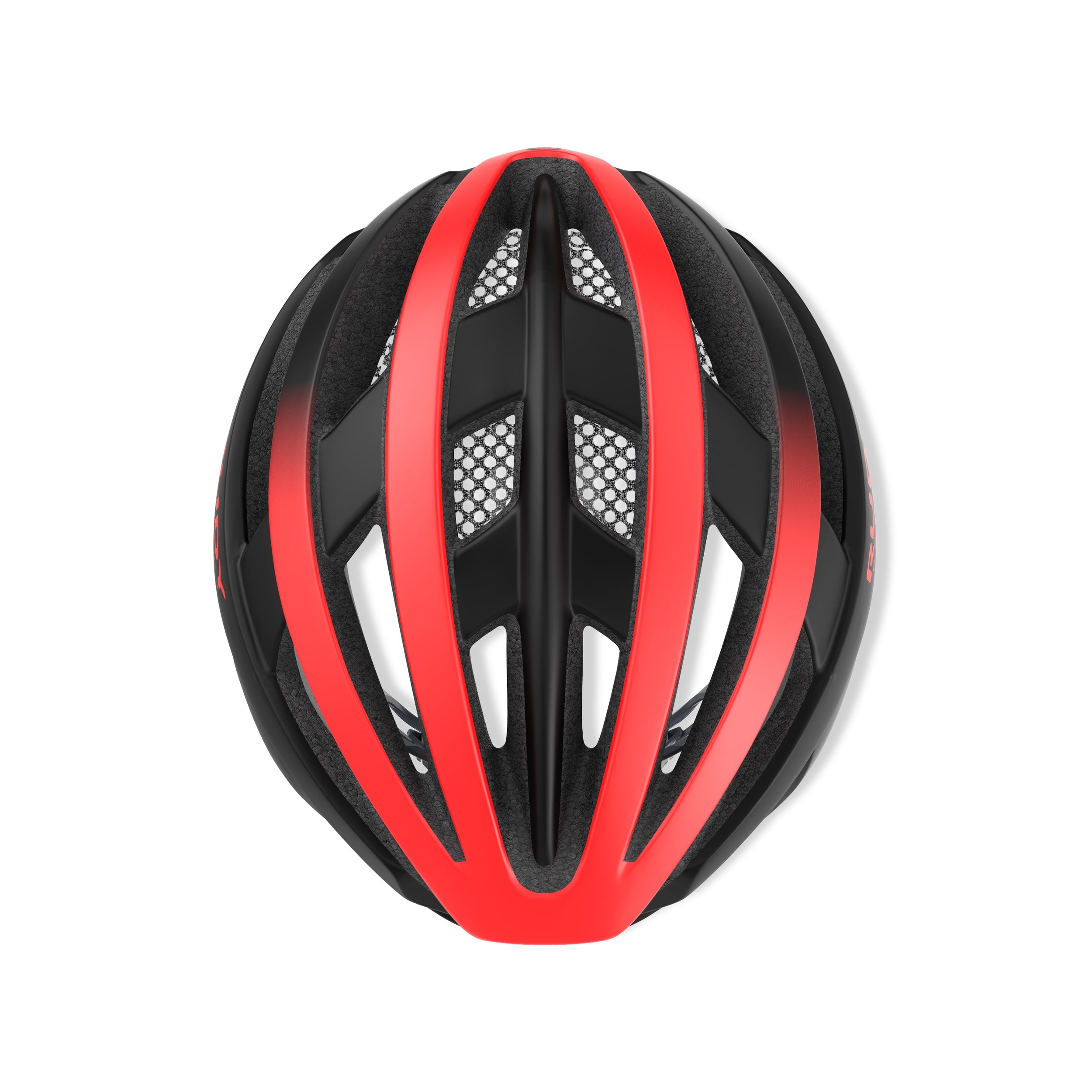 Rudy Project Venger Red/Black Matte cycling helmet – rear view
