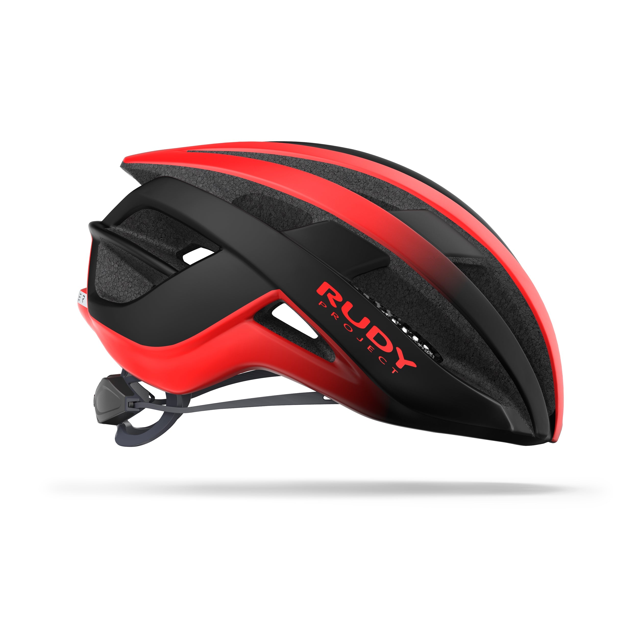 Rudy Project Venger Red/Black Matte cycling helmet – side view