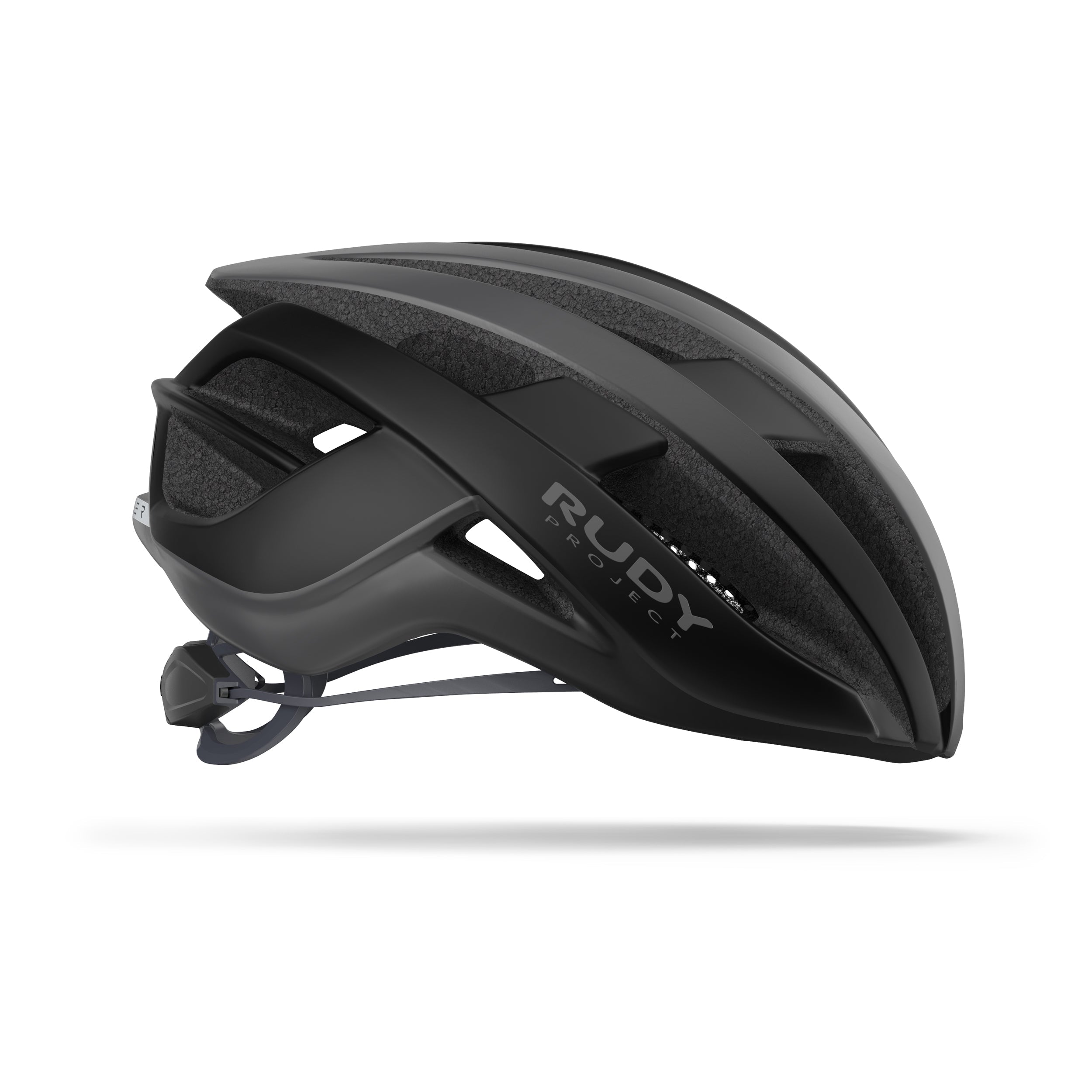 Rudy Project Venger Titanium/Black Matte cycling helmet – side view