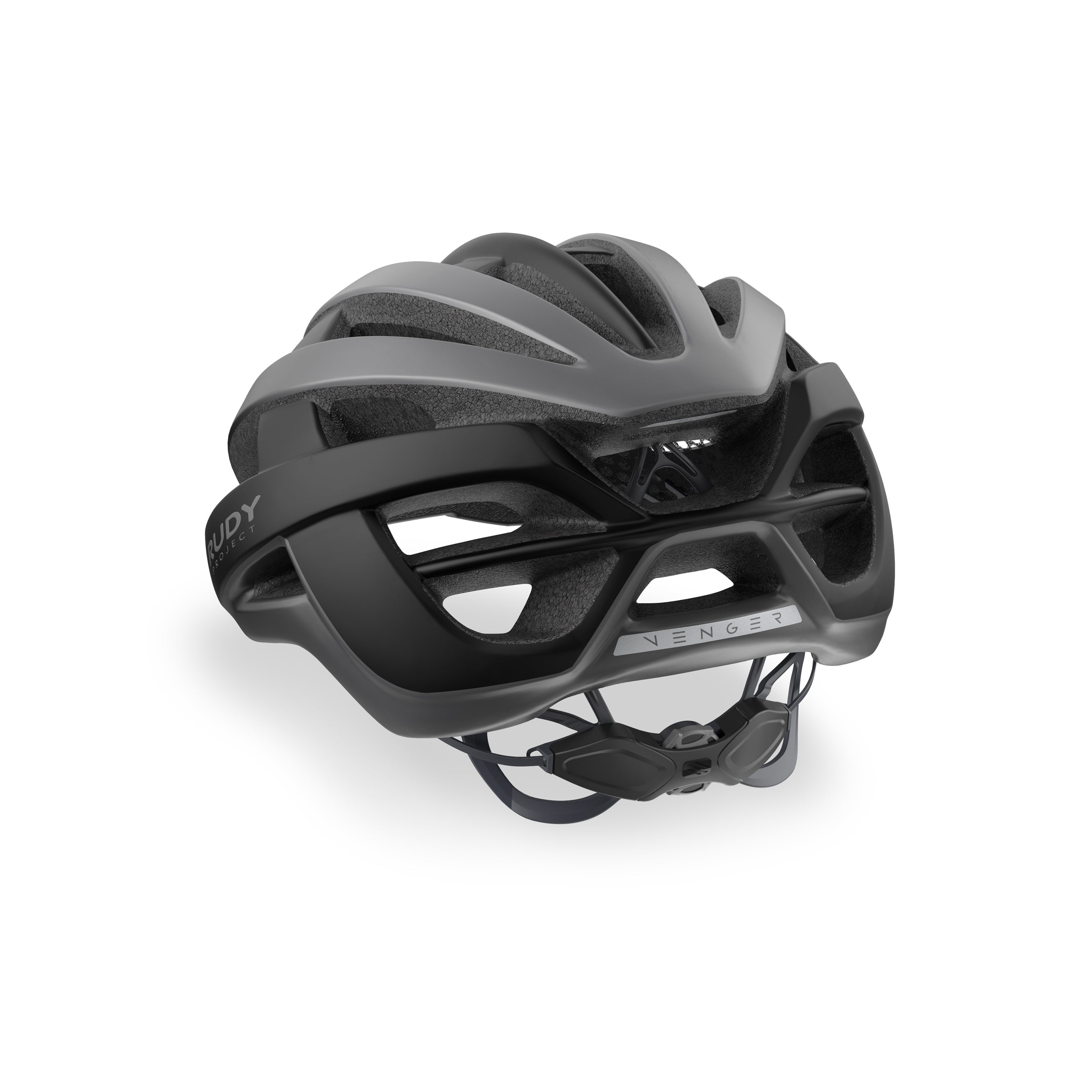 Rudy Project Venger Titanium/Black Matte cycling helmet – side view, opposite side