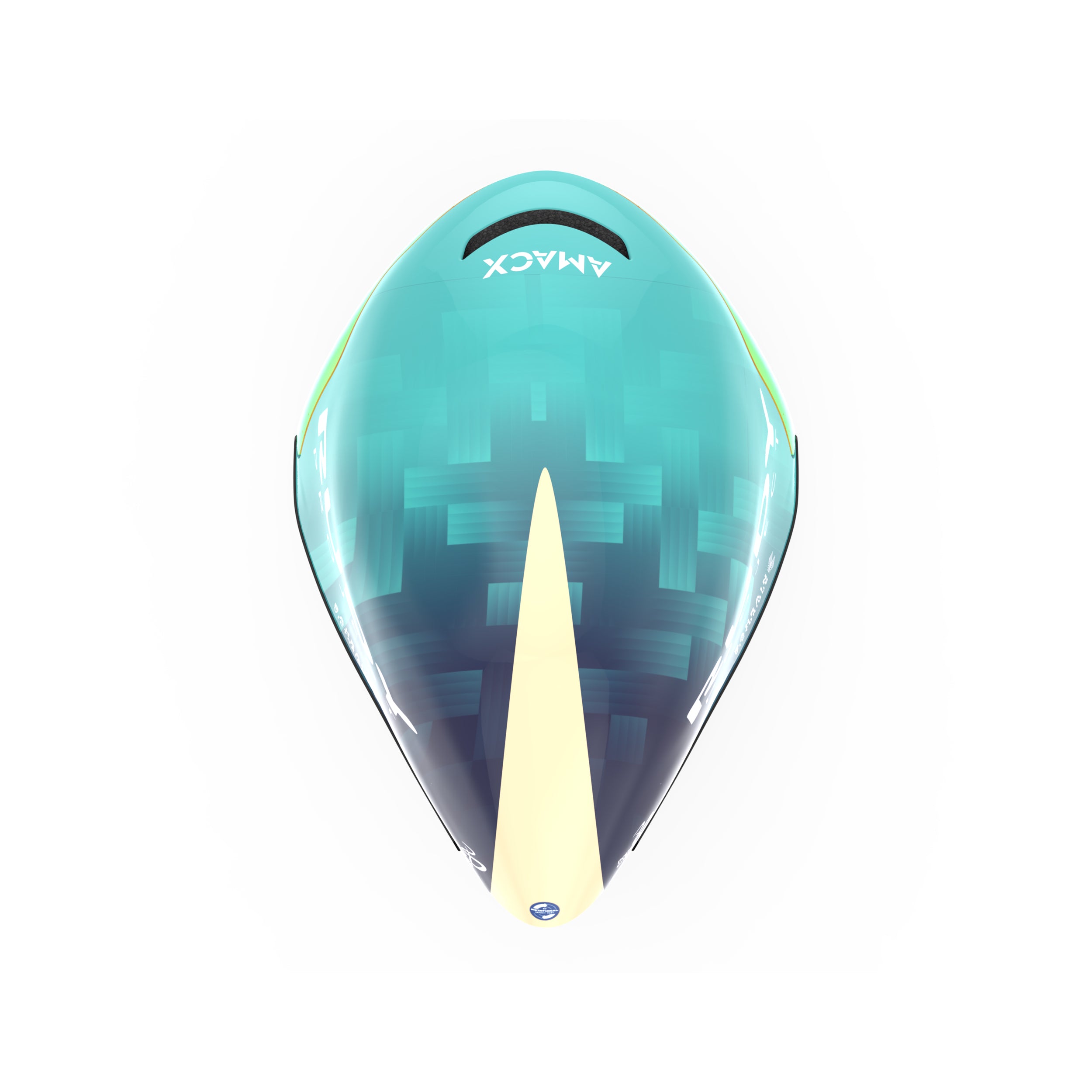 Rudy Project Wingdream Bahrain Victorious 2026 triathlon and cycling helmet – top view