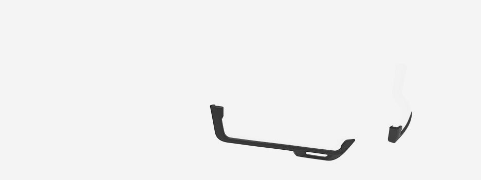 Lower Bumpers Lens Cutline Black