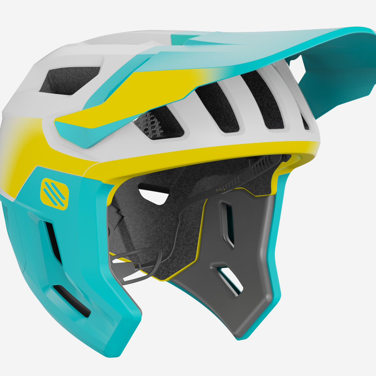 bike race yellow helmet Terraform Pro Emerald/Yellow Matte