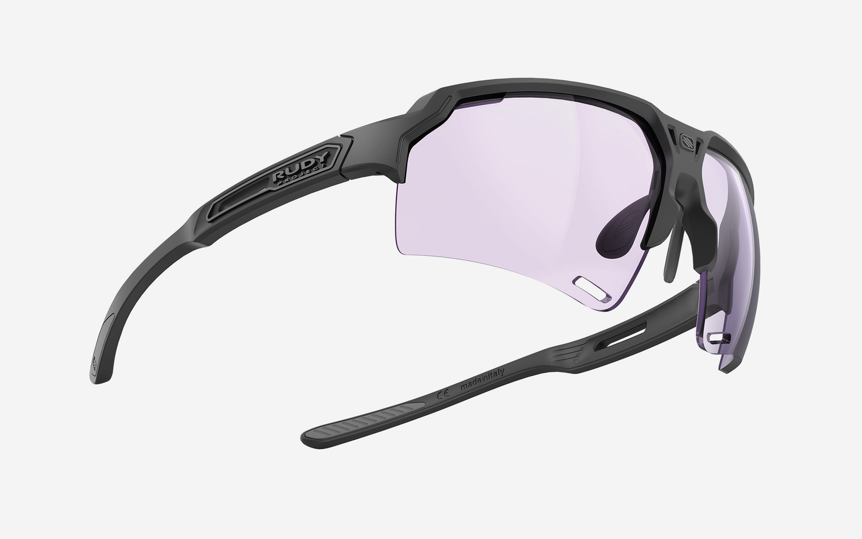 Deltabeat Black Matte - ImpactX 2 Laser Purple | Rudy Project