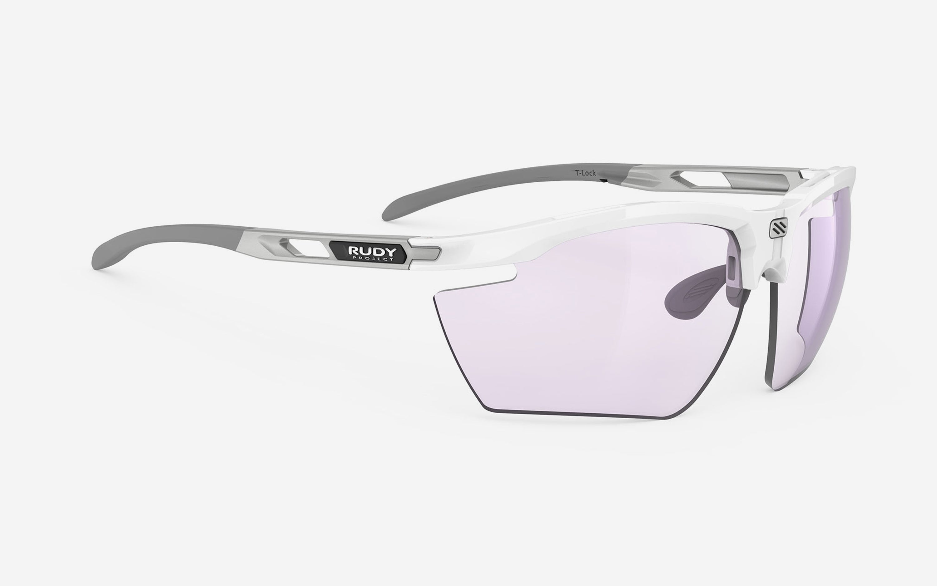 Magnus White Gloss - ImpactX 2 Laser Purple | Rudy Project