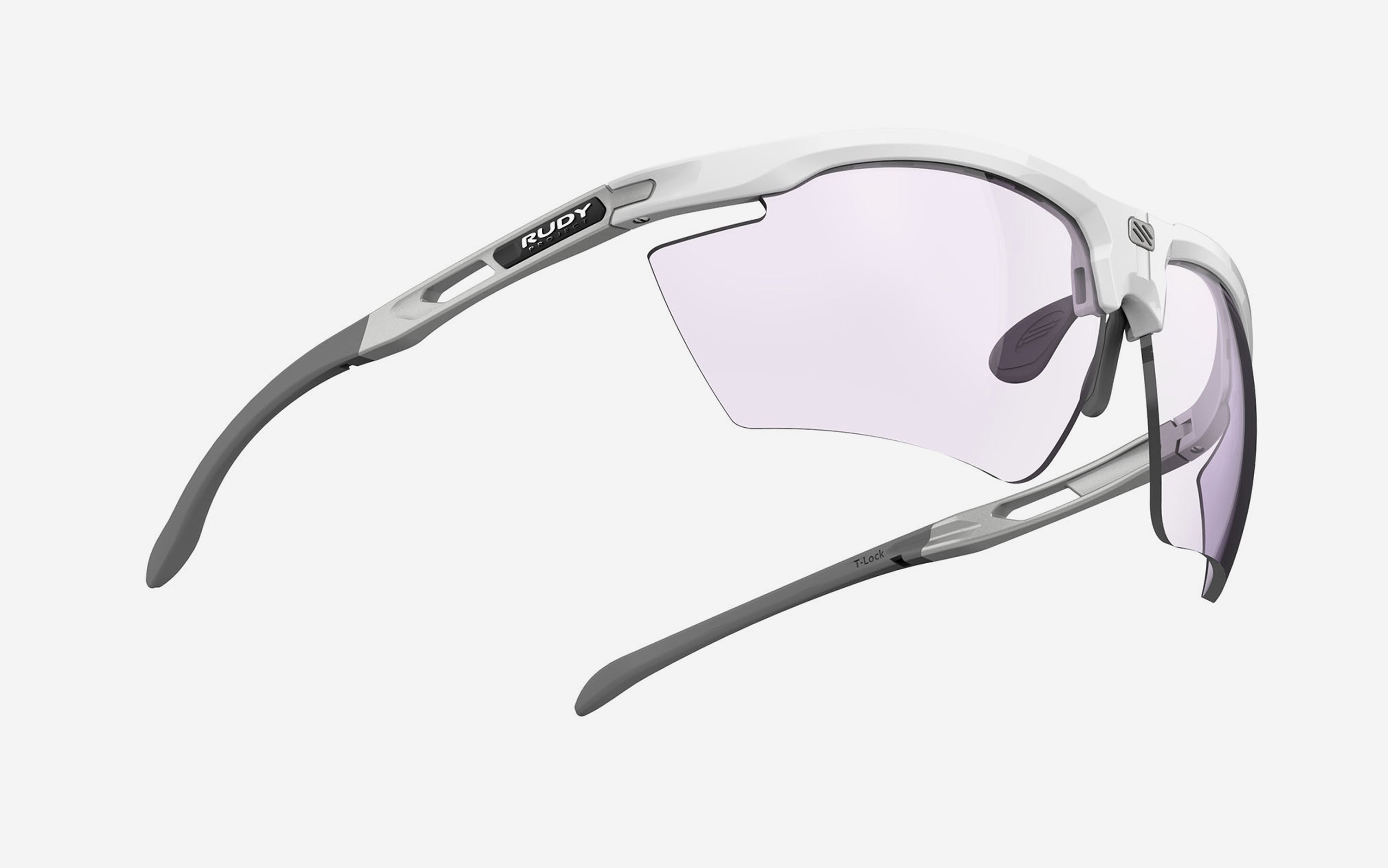 Magnus White Gloss - ImpactX 2 Laser Purple | Rudy Project