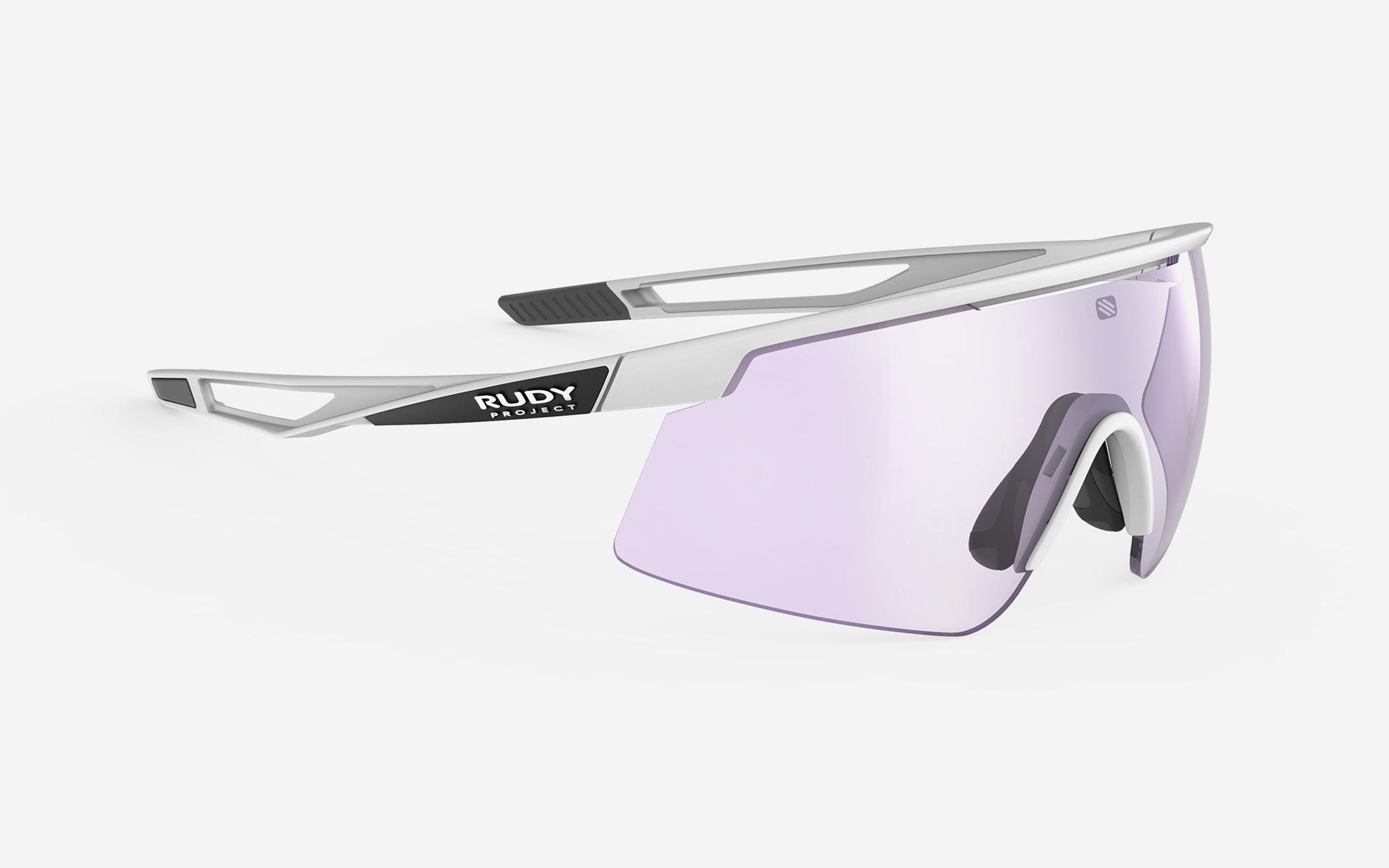 Spinshield Pro White Gloss - ImpactX 2 Laser Purple | Rudy Project
