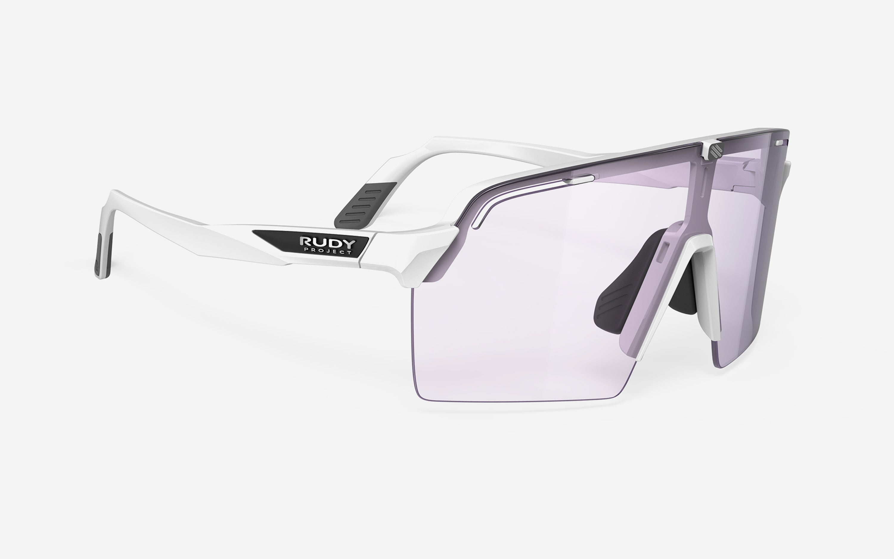 Spinshield Pro White Gloss - ImpactX 2 Laser Purple | Rudy Project