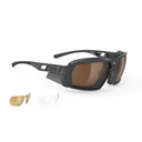 Agent Q Mirrored - Matte Black Frame | Hi-Altitude Lenses + Multilaser Gold Lenses + Trasparent Lenses