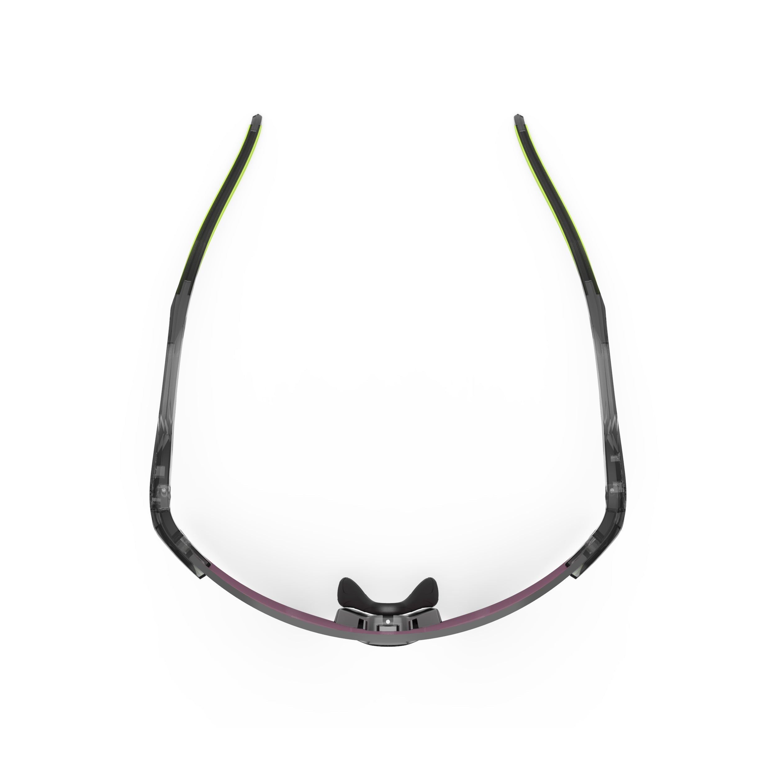 Rudy Project Astral Crystal Ash mirrored multilaser green performance sunglasses – top view