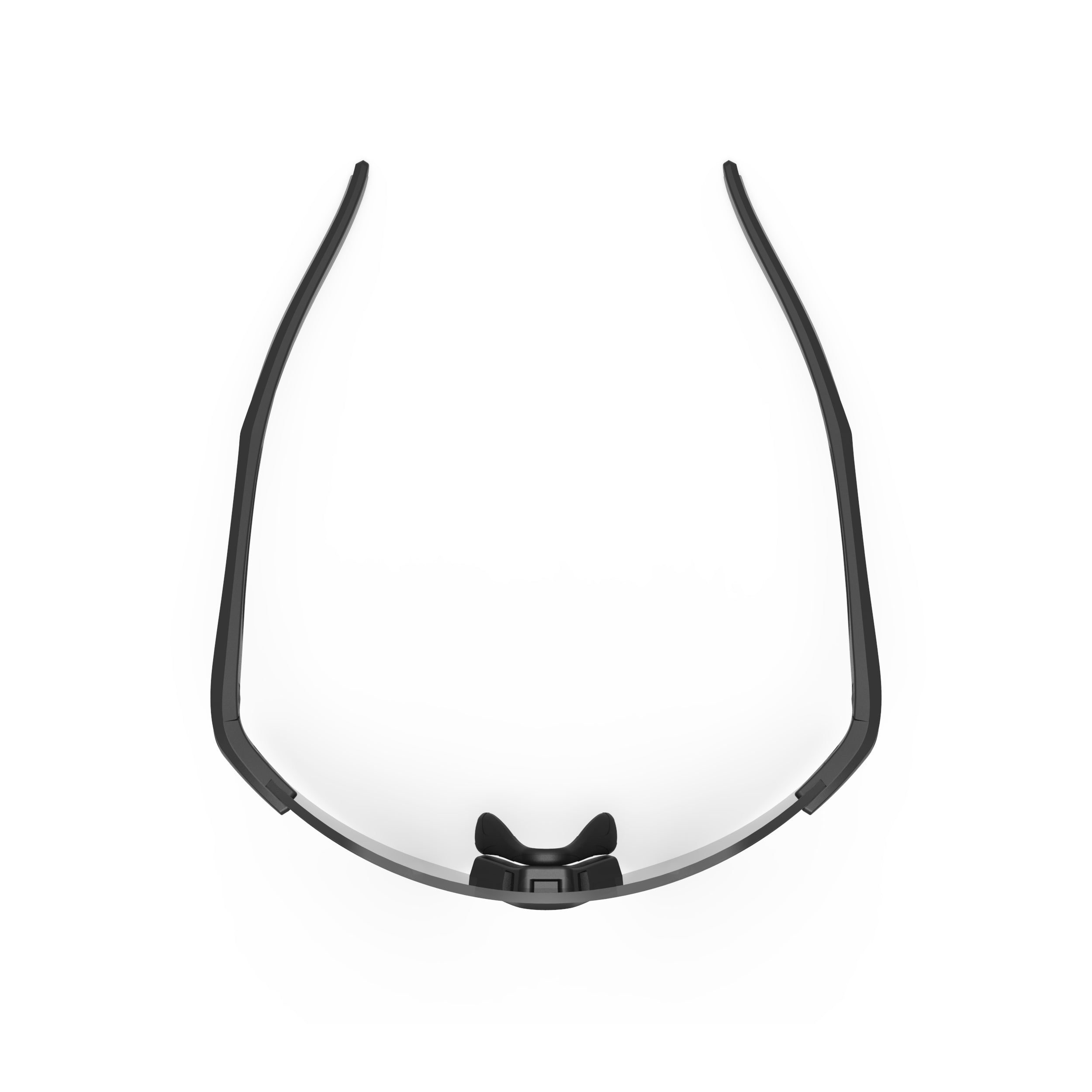 Rudy Project Astral Matte Black mirrored smoke black performance sunglasses – top view