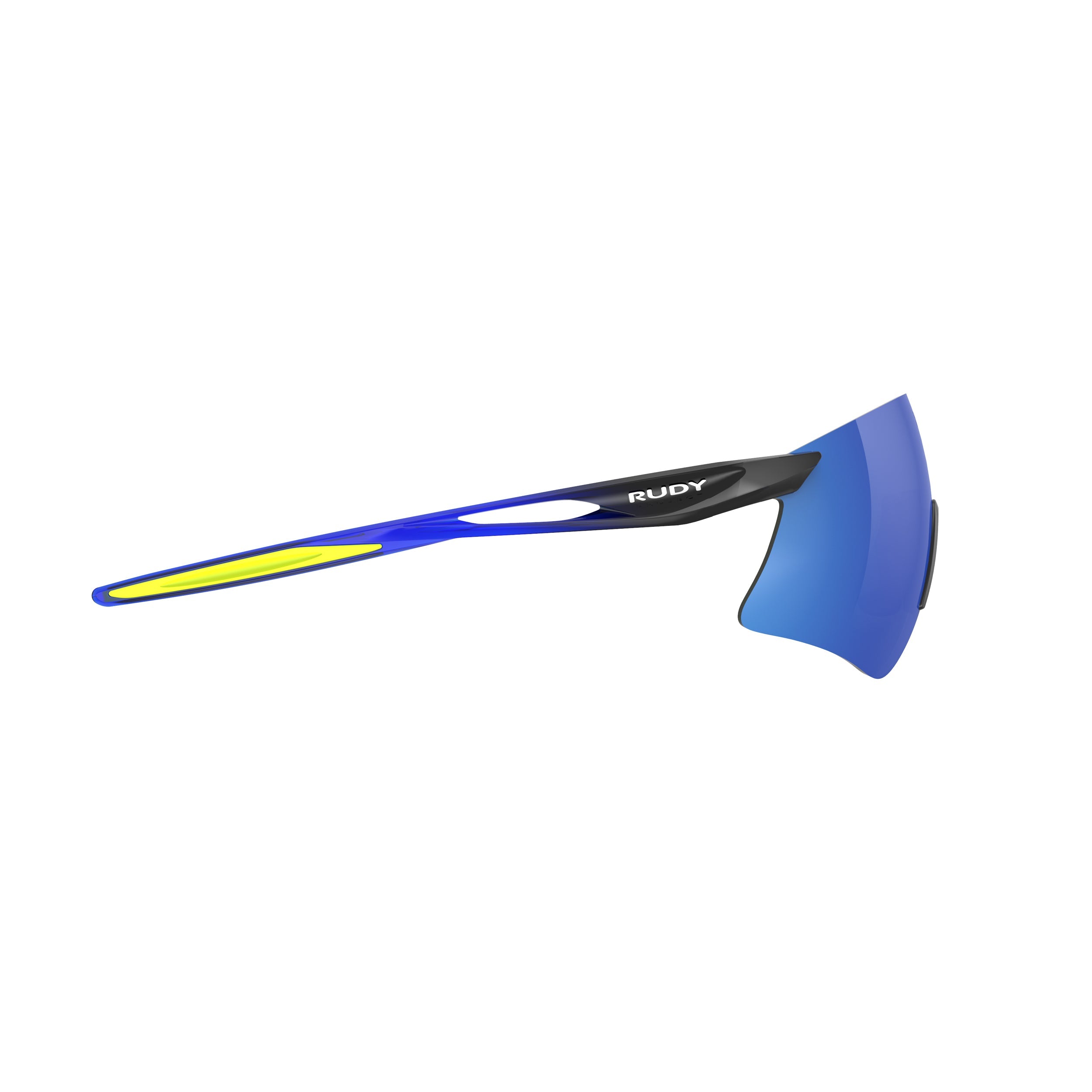 Rudy Project Astral Sphere Black Fade Crystal Blue Gloss polarized polar 3fx hdr multilaser blue performance sunglasses – side view, opposite side