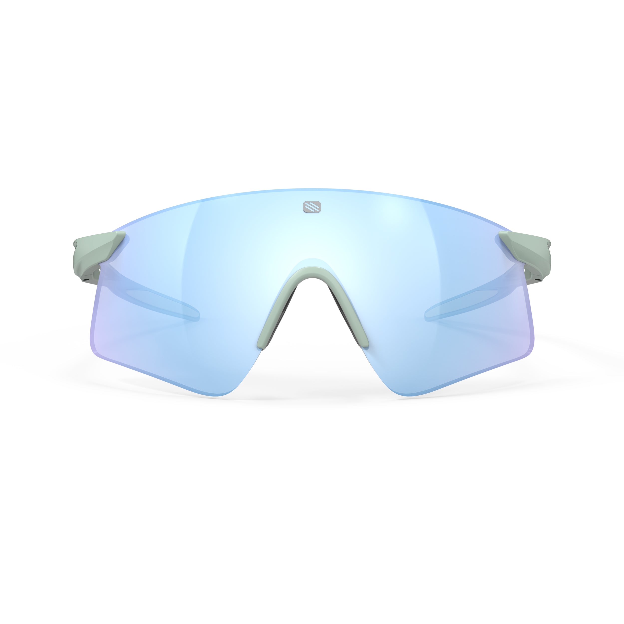 Rudy Project Astral Sphere Mint Matte Frame Mirrored Multilaser Ice Performance Sunglasses – front view, alternate angle
