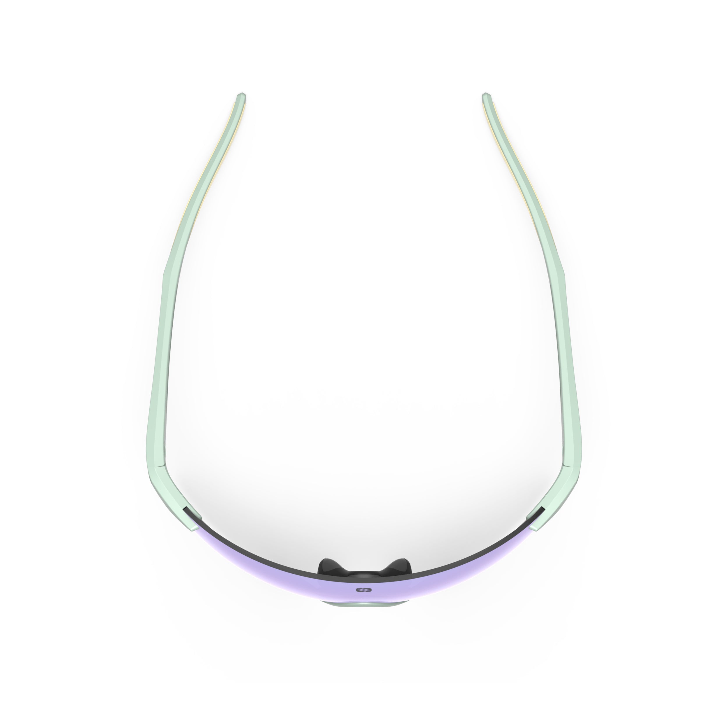 Rudy Project Astral Sphere Mint Matte Frame Mirrored Multilaser Ice Performance Sunglasses – top view