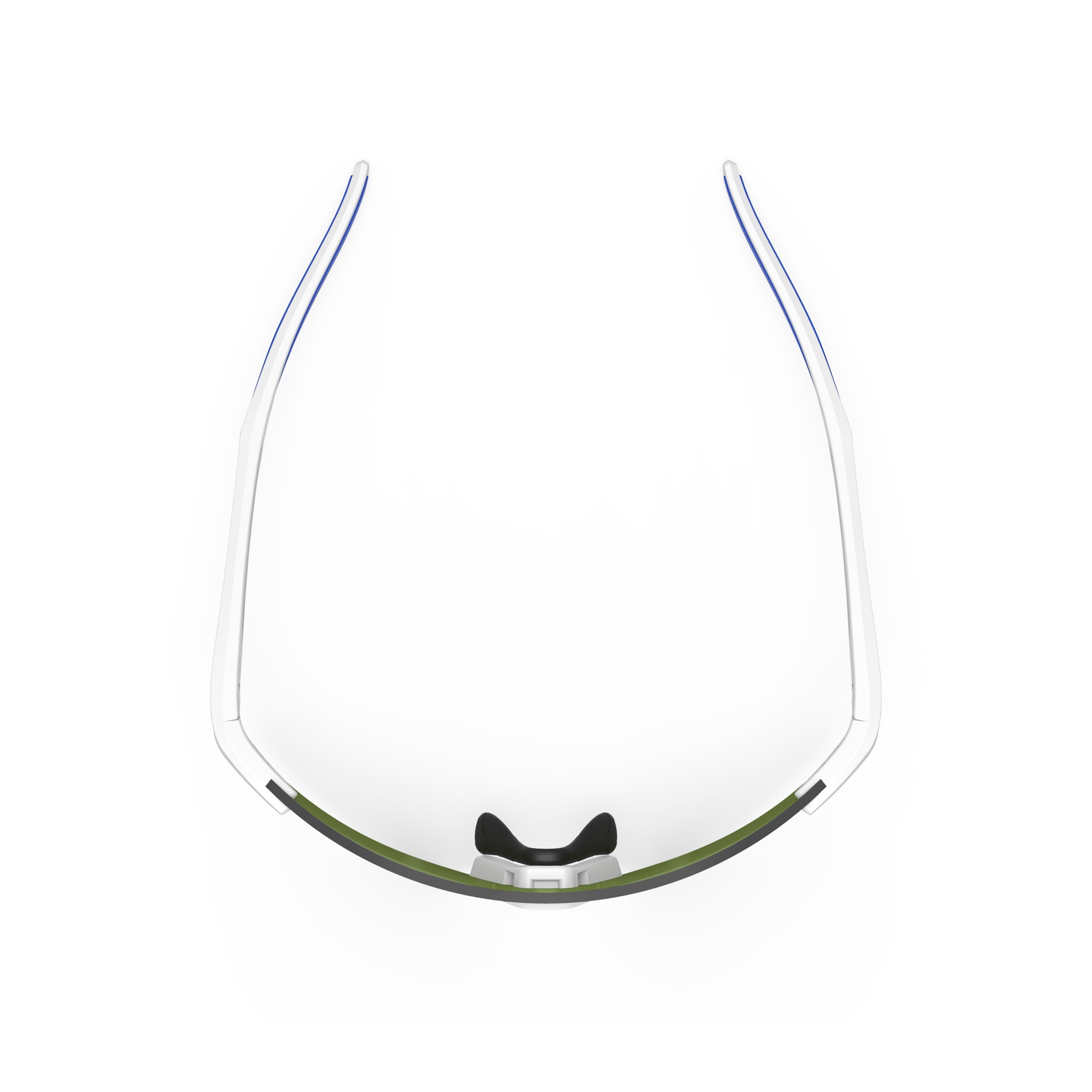 Rudy Project Astral White Matte mirrored multilaser blue hdr performance sunglasses – top view