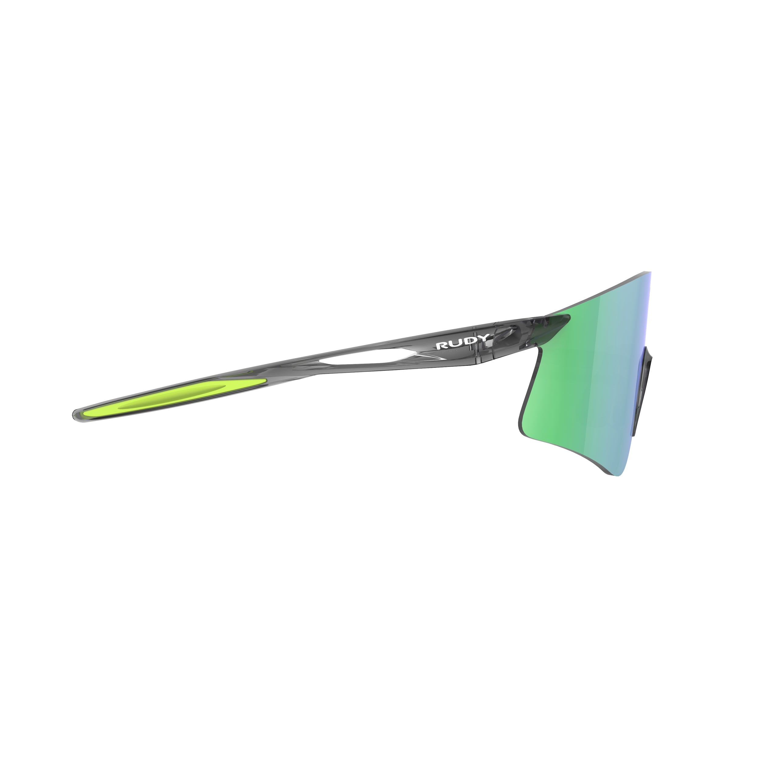 Rudy Project Astral X Crystal Ash mirrored multilaser green performance sunglasses – side view, opposite side