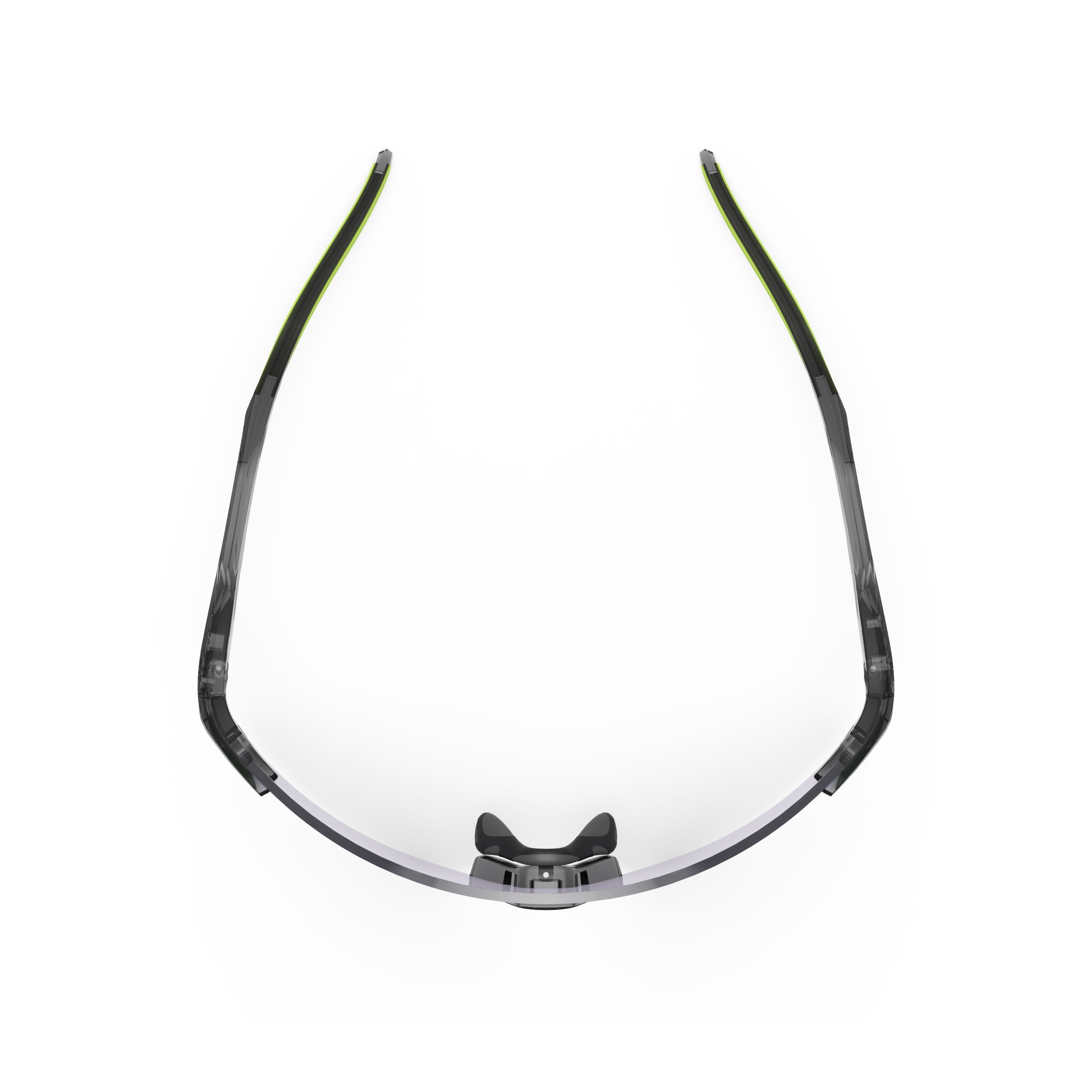 Rudy Project Astral X Crystal Ash mirrored multilaser green performance sunglasses – top view