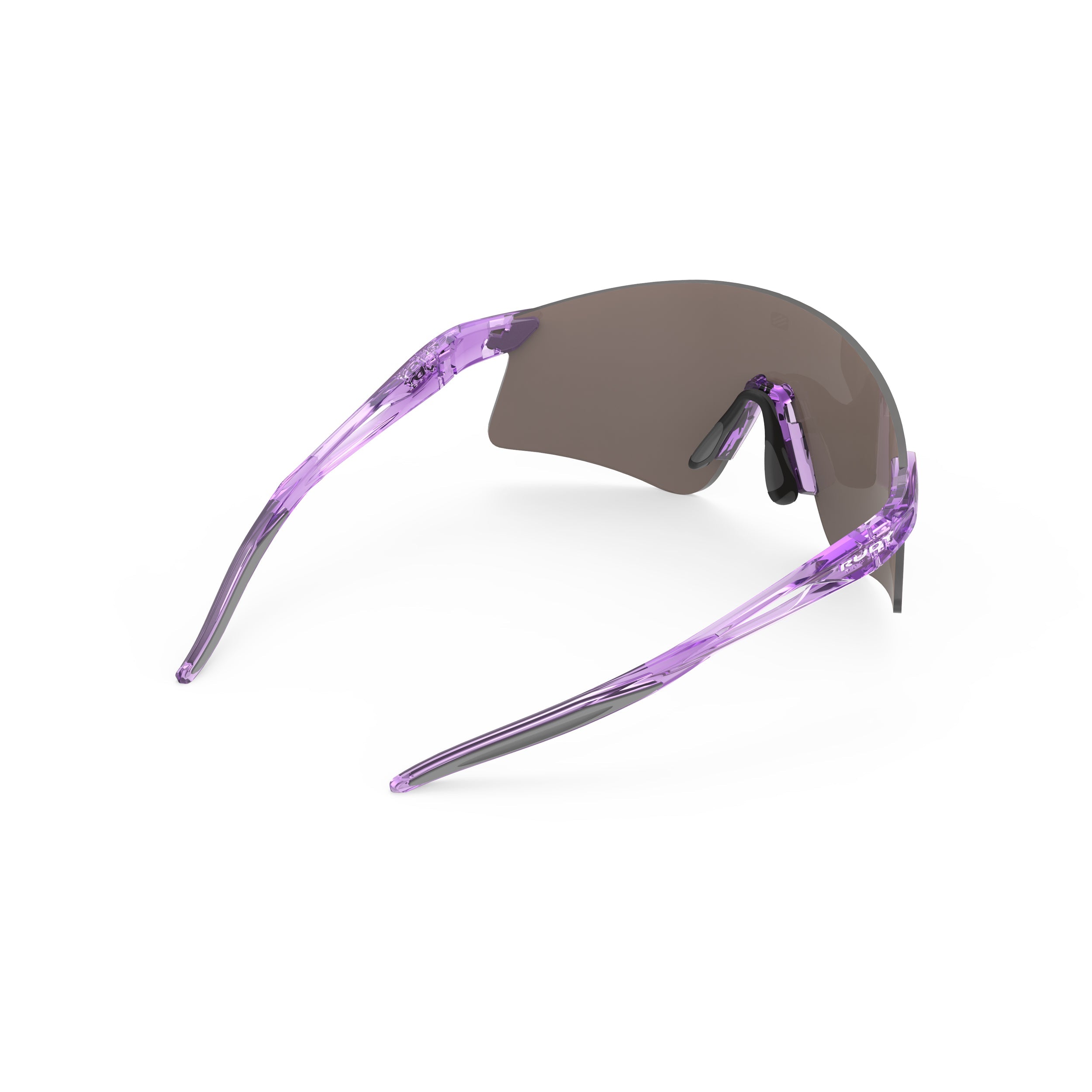 Rudy Project Astral X Crystal Lilac mirrored multilaser rose gold performance sunglasses – rear view