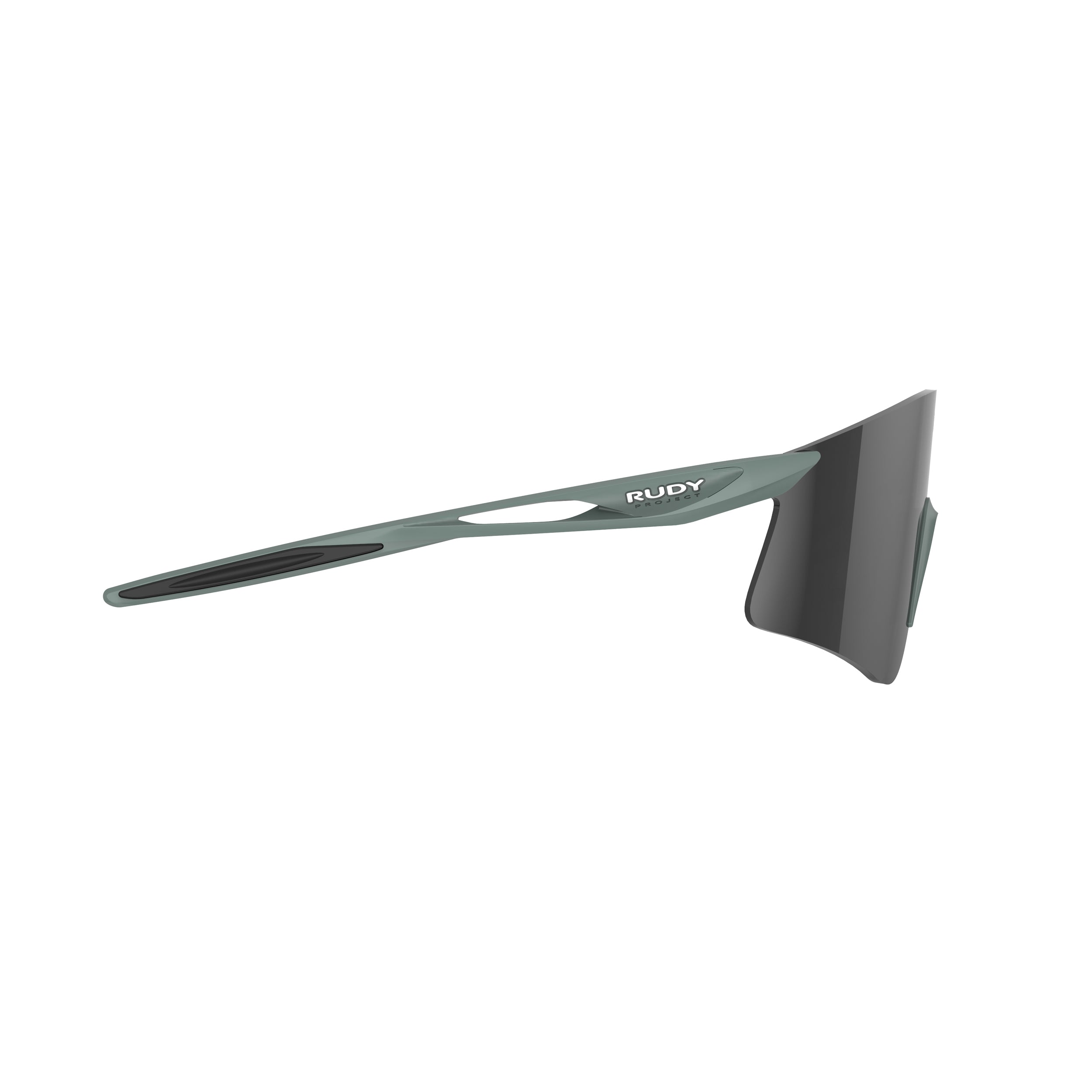 Rudy Project Astral X Green Sage Matte mirrored smoke black performance sunglasses – side view, opposite side