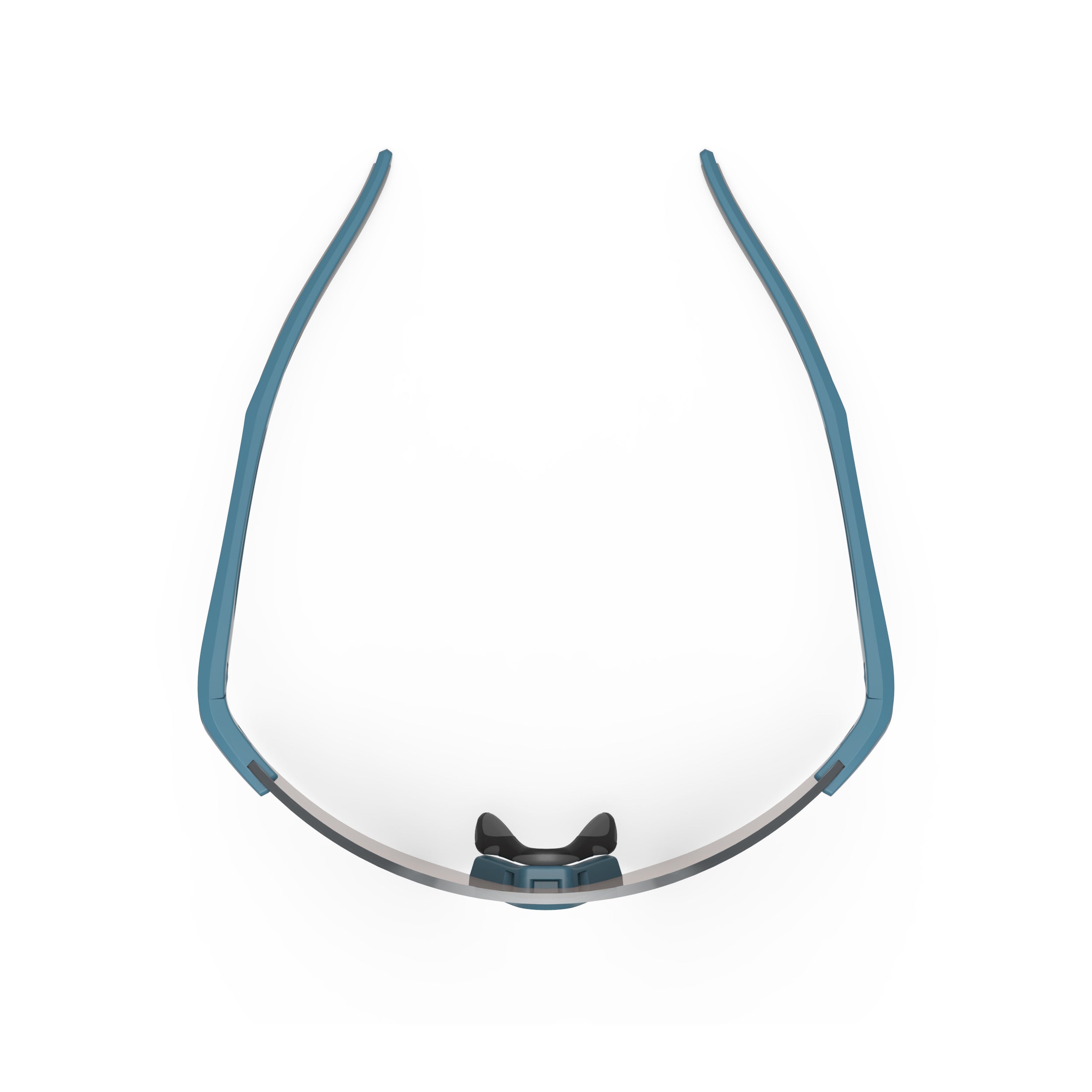 Rudy Project Astral X Light Teal Matte mirrored multilaser osmium performance sunglasses – top view