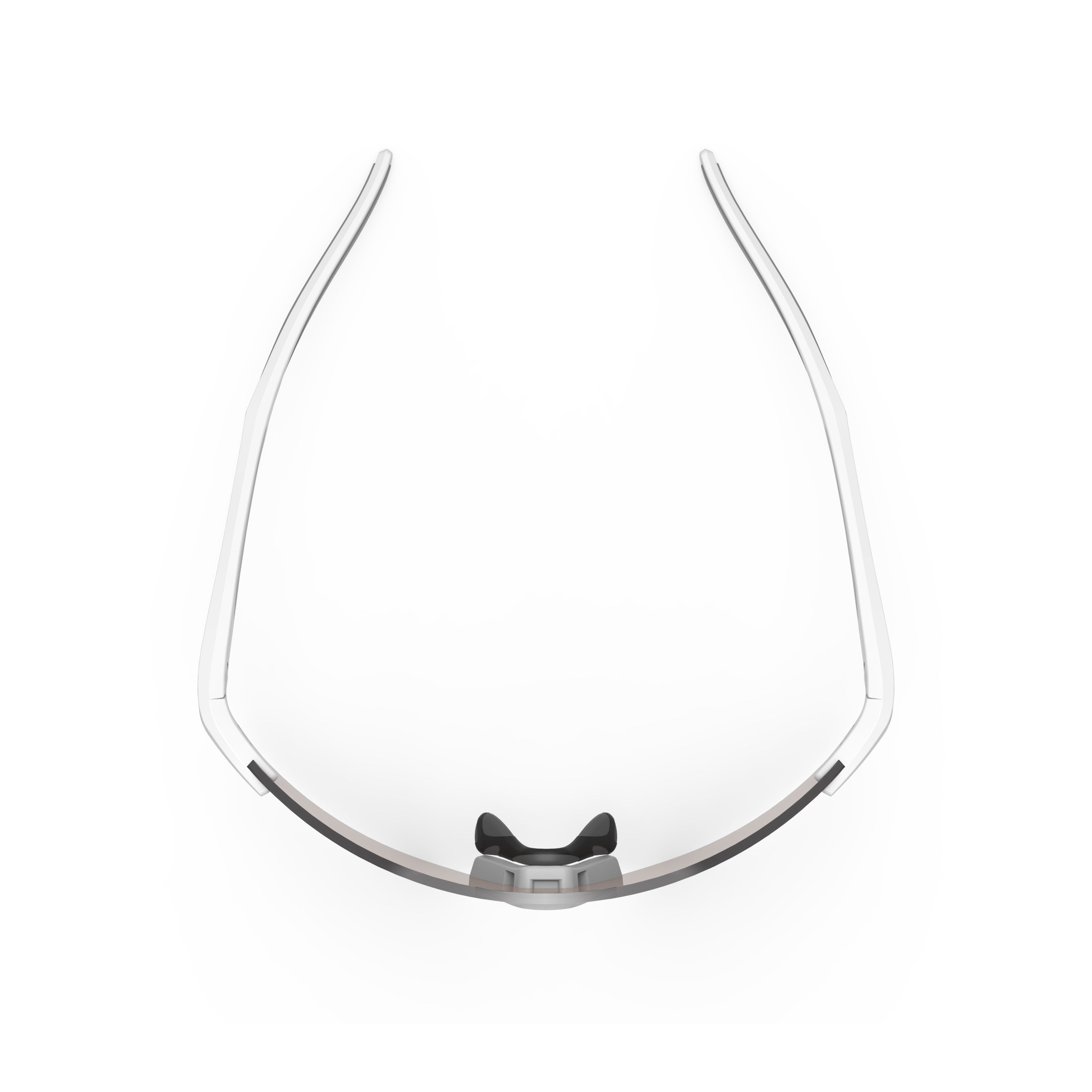 Rudy Project Astral X White Matte mirrored multilaser rose gold performance sunglasses – top view