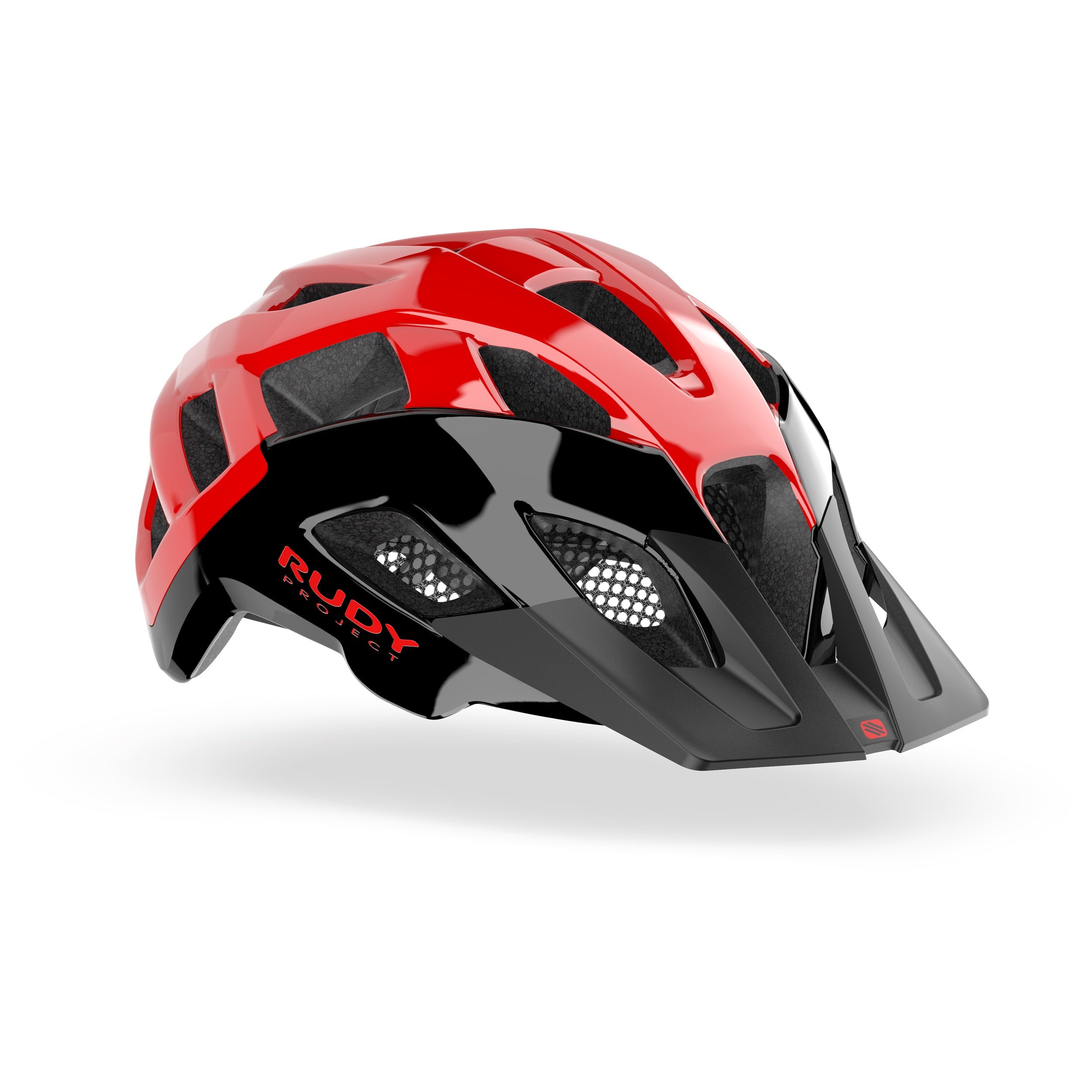 Rudy Project Crossway Black/Red Shiny cycling helmet – front view