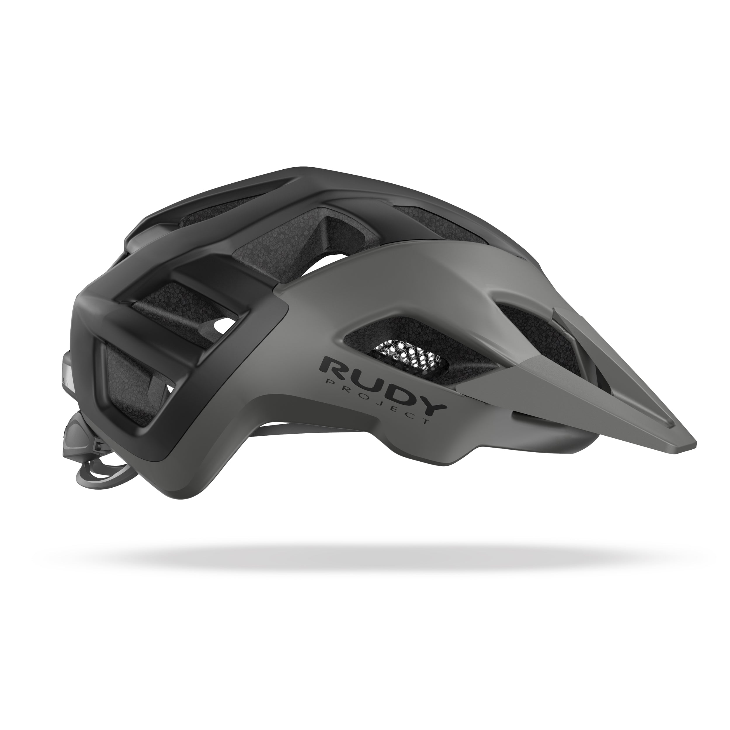 Rudy Project Crossway Lead/Black Matte cycling helmet – side view