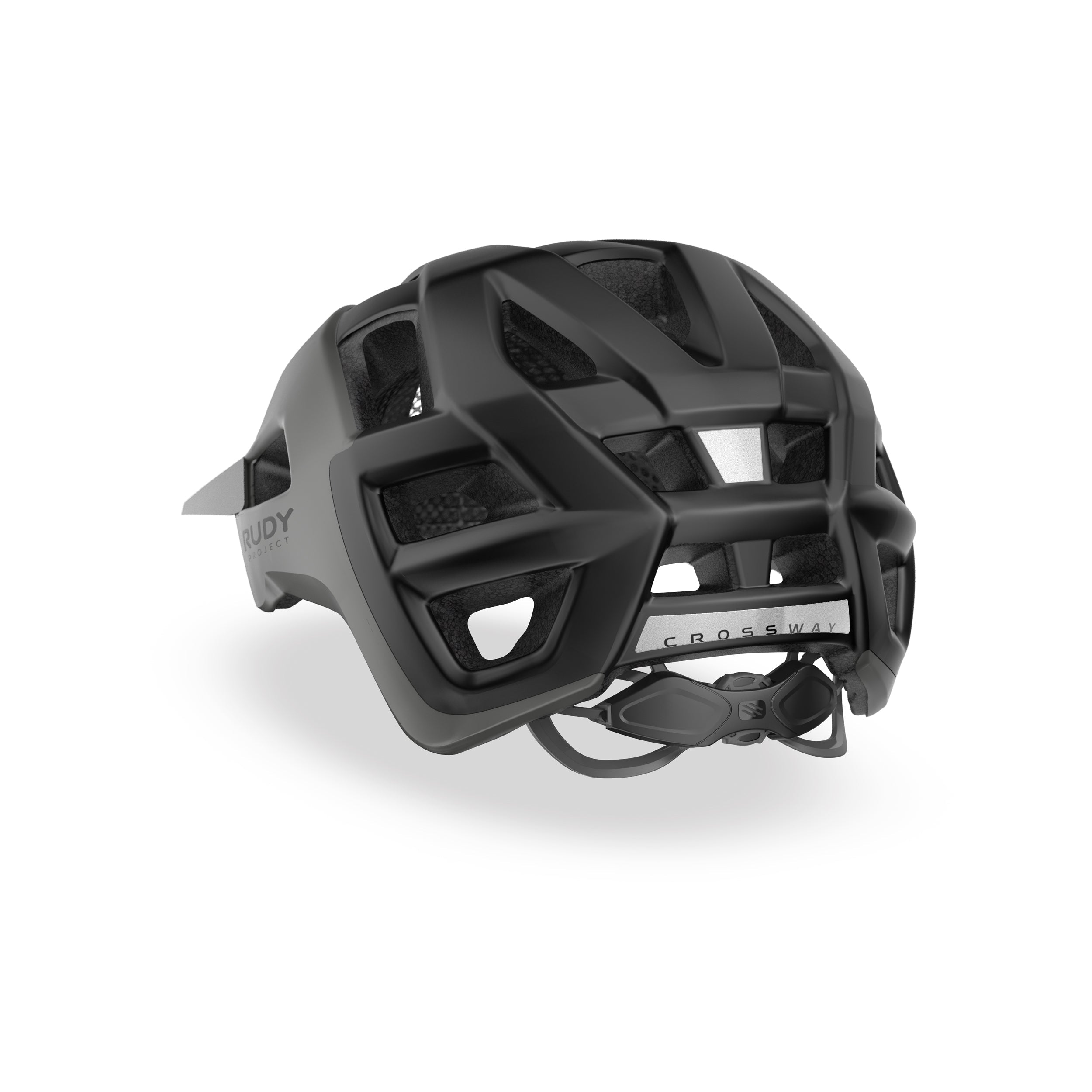 Rudy Project Crossway Lead/Black Matte cycling helmet – side view, opposite side