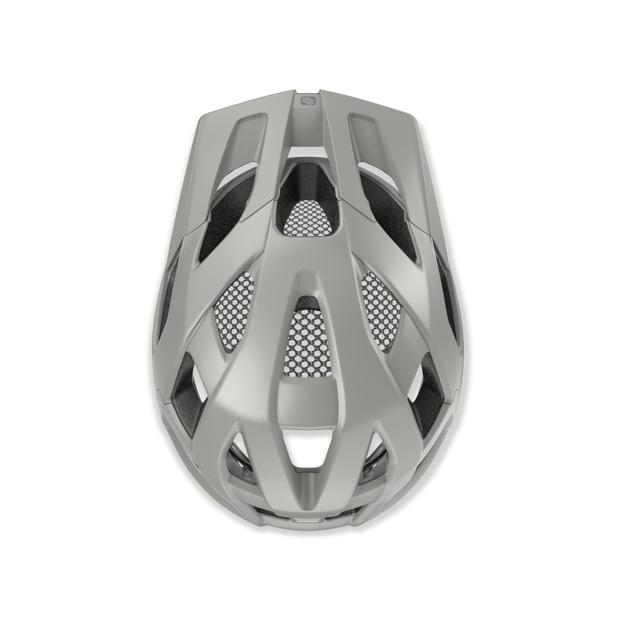 Rudy Project Crossway Light Grey Matte cycling helmet – rear view
