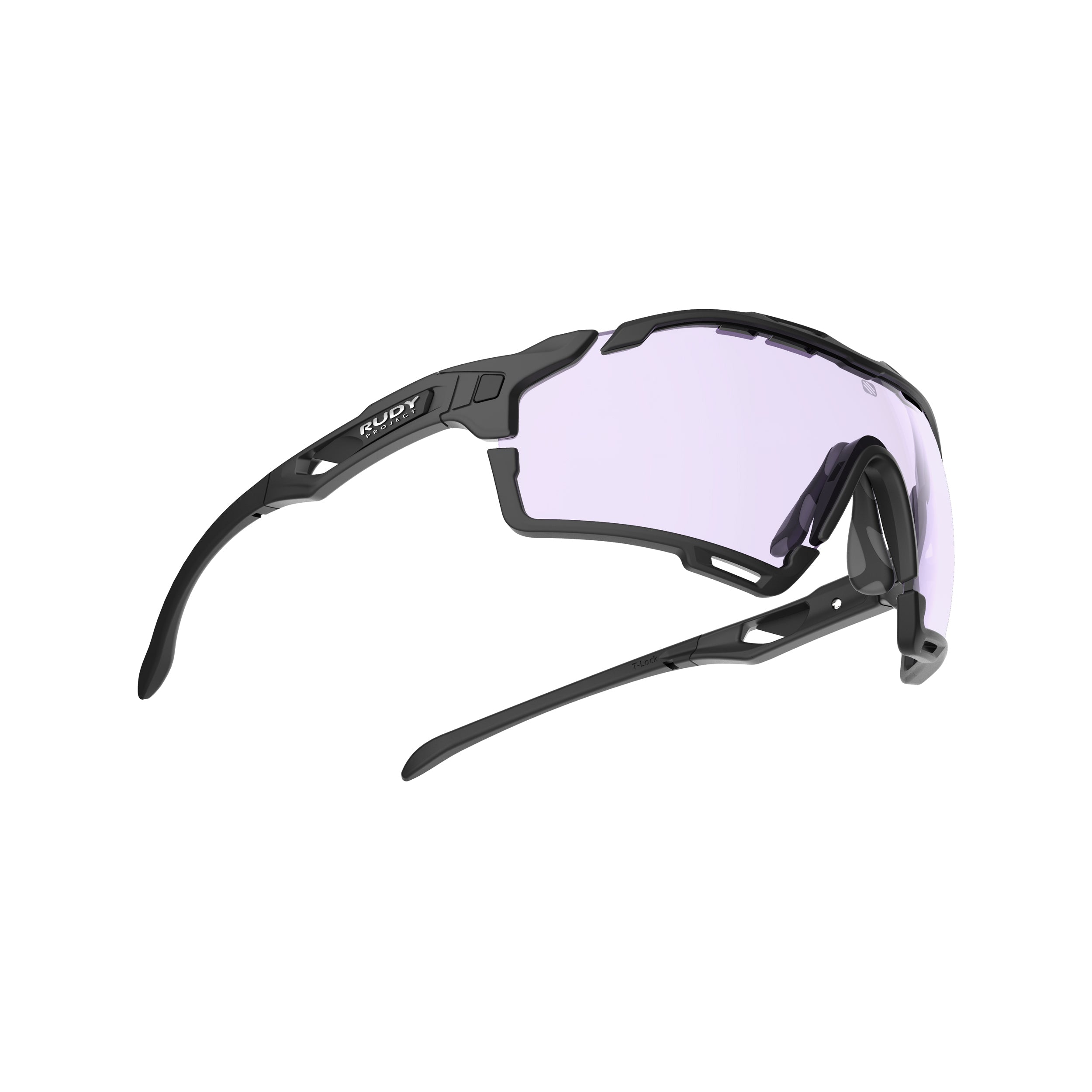 Rudy Project Cutline Black Matte photochromic laser purple hdr performance sunglasses – side view