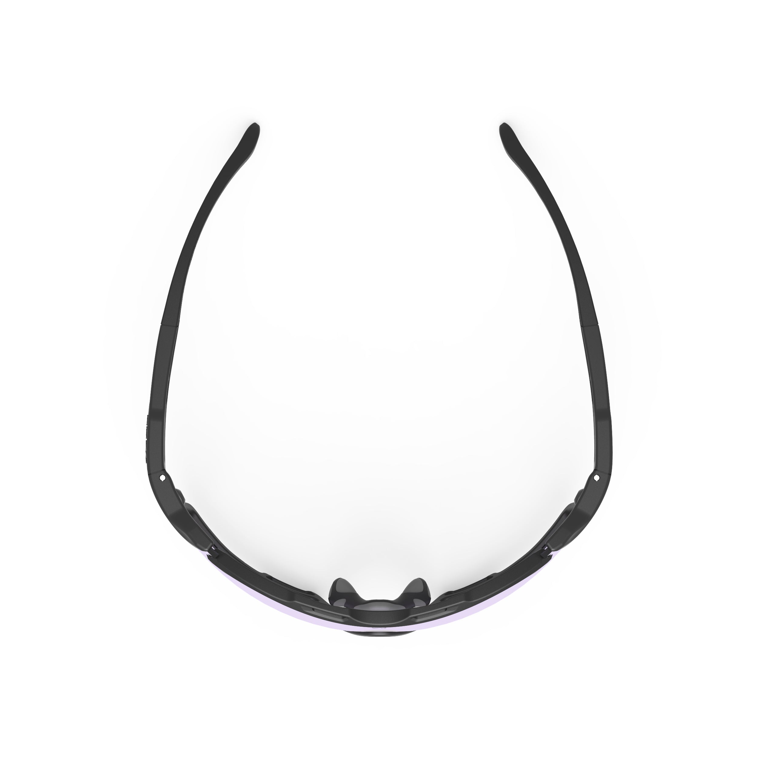 Rudy Project Cutline Black Matte photochromic laser purple hdr performance sunglasses – top view