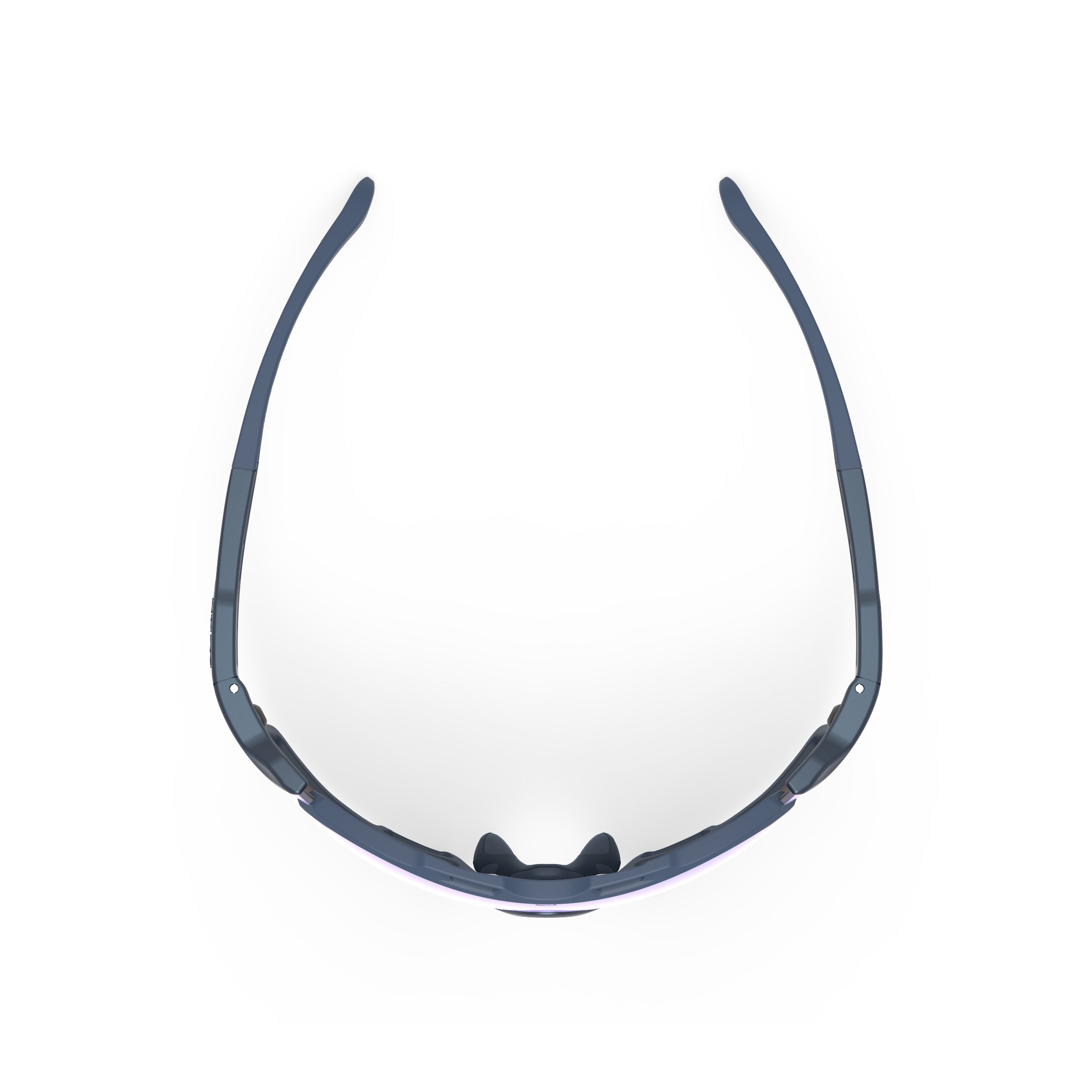 Rudy Project Cutline Cosmic Blue mirrored multilaser ice performance sunglasses – top view
