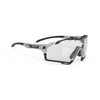 Rudy Project Cutline Light Grey Matte photochromic laser black performance sunglasses – front view