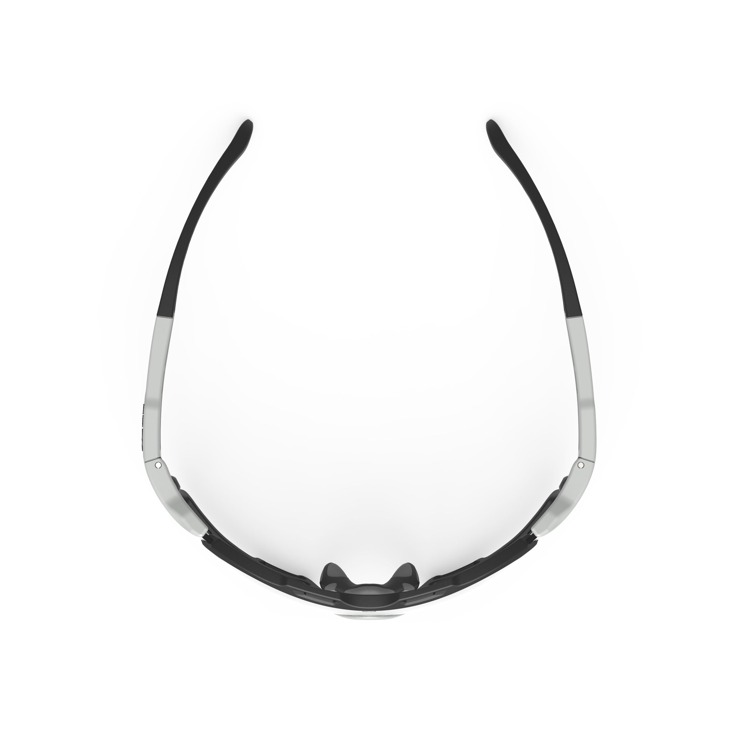 Rudy Project Cutline Light Grey Matte photochromic laser black performance sunglasses – top view