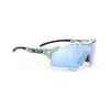 Rudy Project Cutline Mint Matte Frame Mirrored Multilaser Ice Performance Sunglasses – Front View