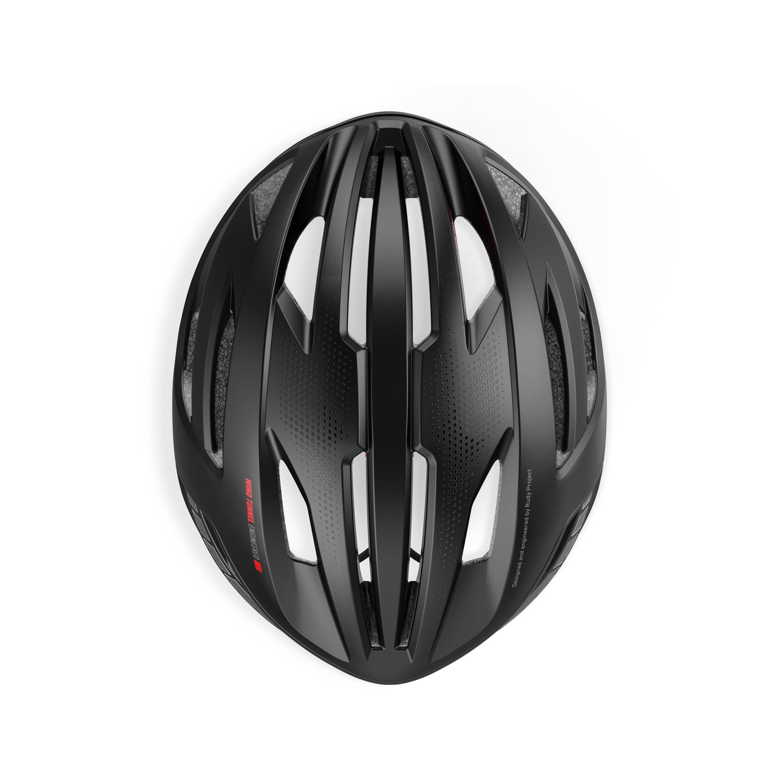 Rudy Project Egos Black Matte cycling helmet – rear view