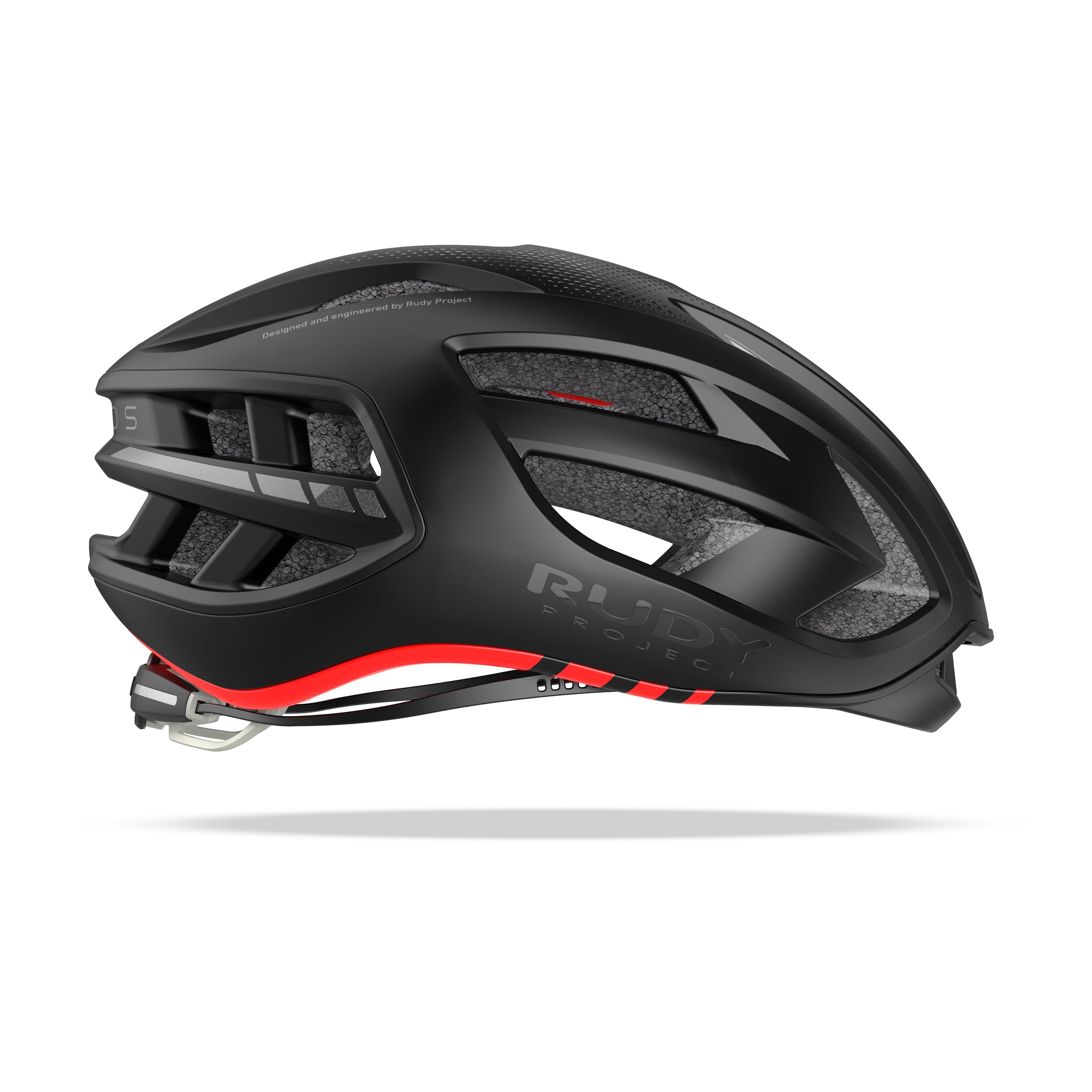 Rudy Project Egos Black Matte cycling helmet – side view