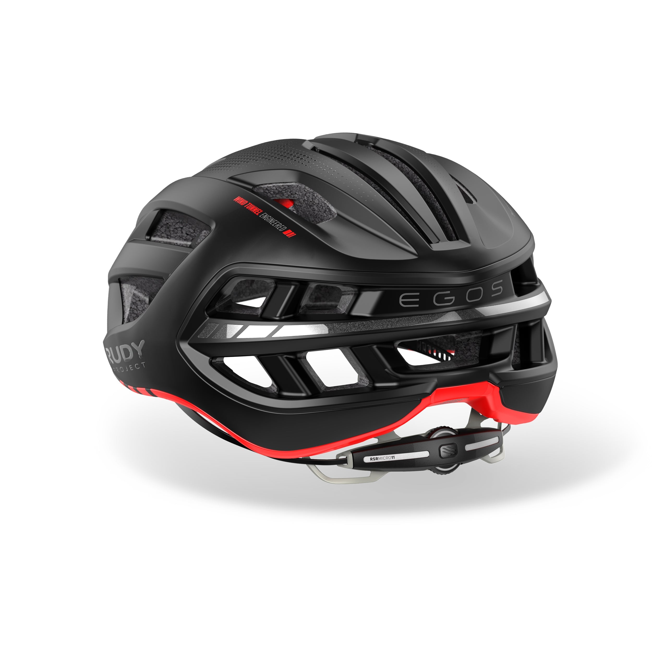Rudy Project Egos Black Matte cycling helmet – side view, opposite side