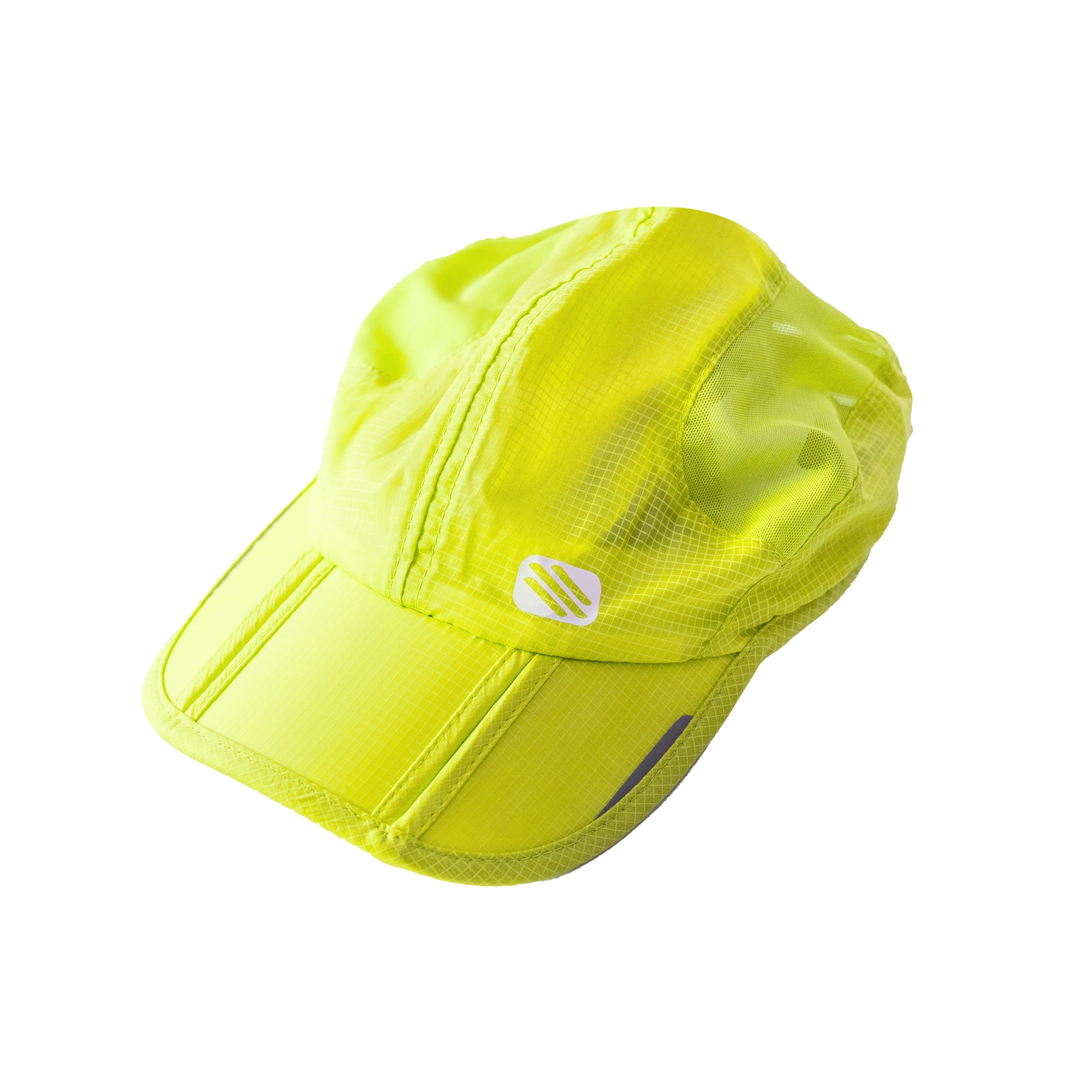 Rudy Project Folding Cap Yellow Fluo cycling cap – front view